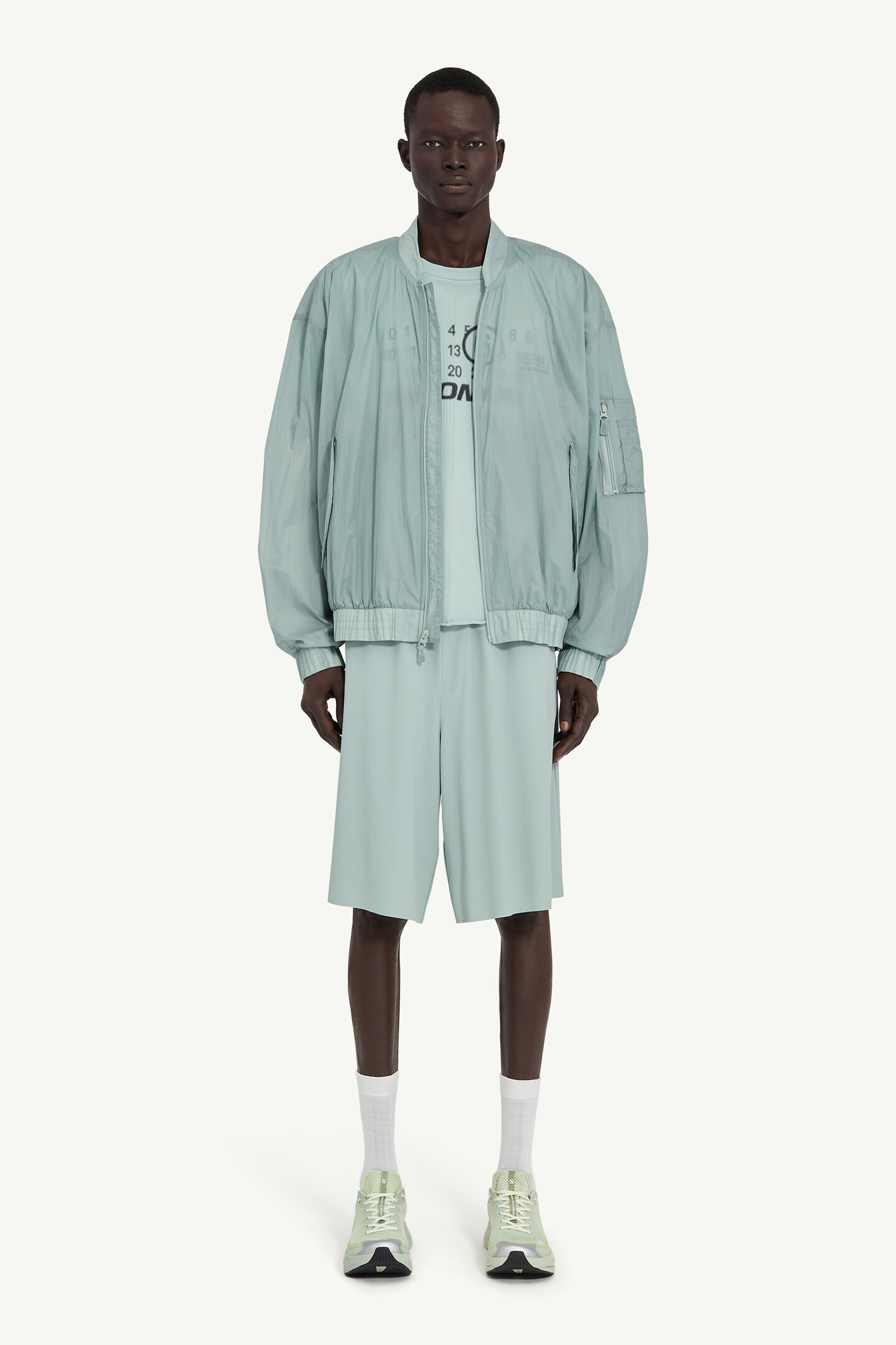 Blue Elasticated Jacket MM6 x Salomon | MM6