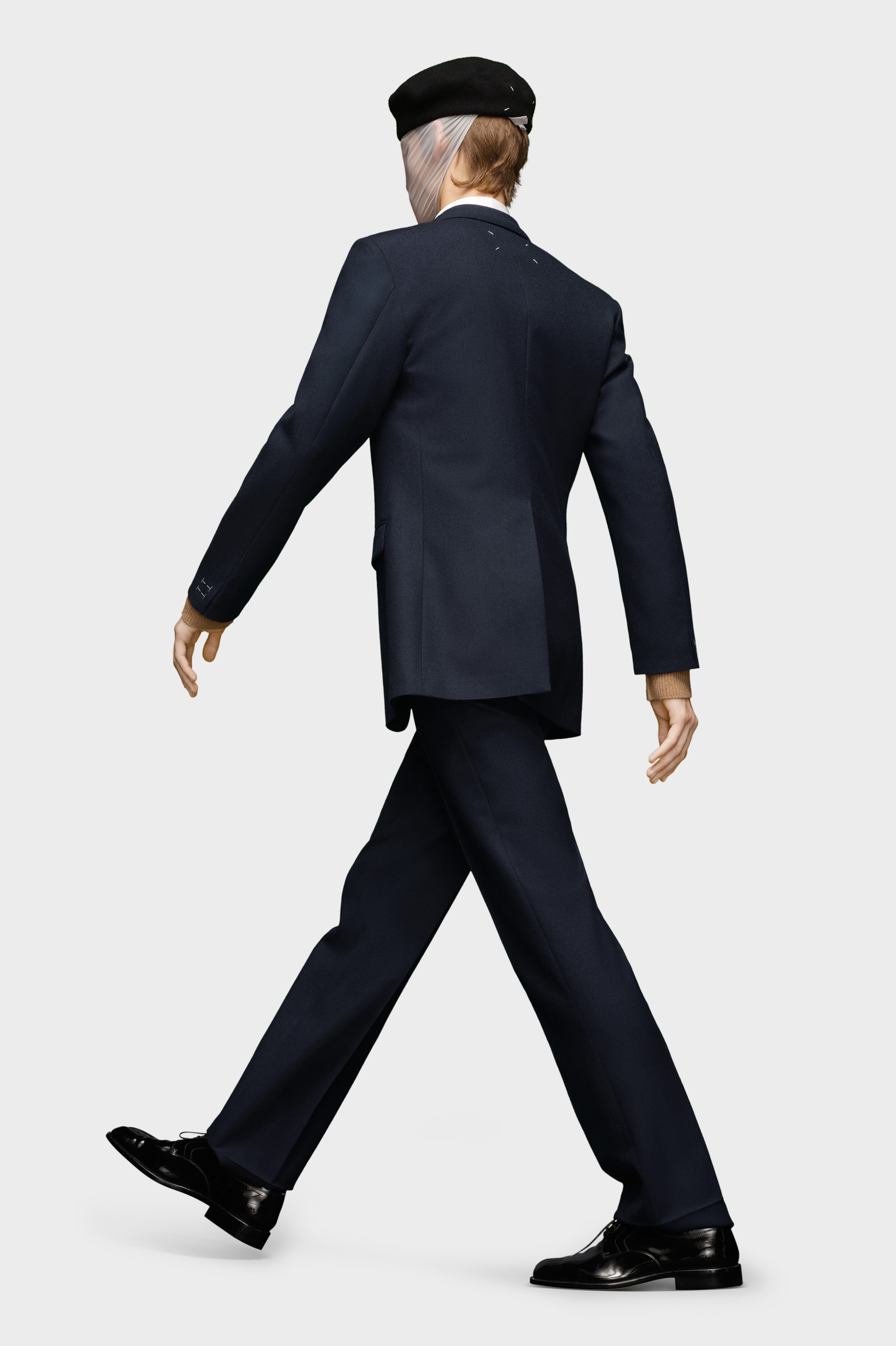 Blue Wool Blazer Single-Breasted | Maison Margiela