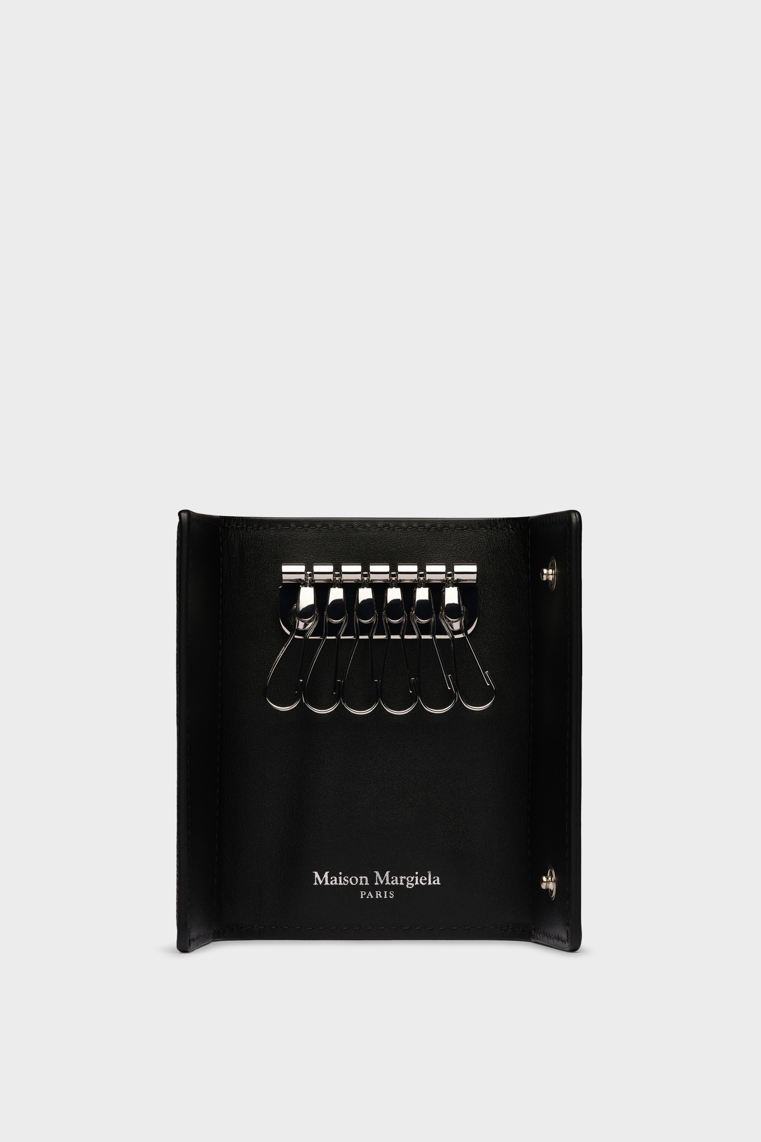 Black Gray Leather Wallet | Maison Margiela