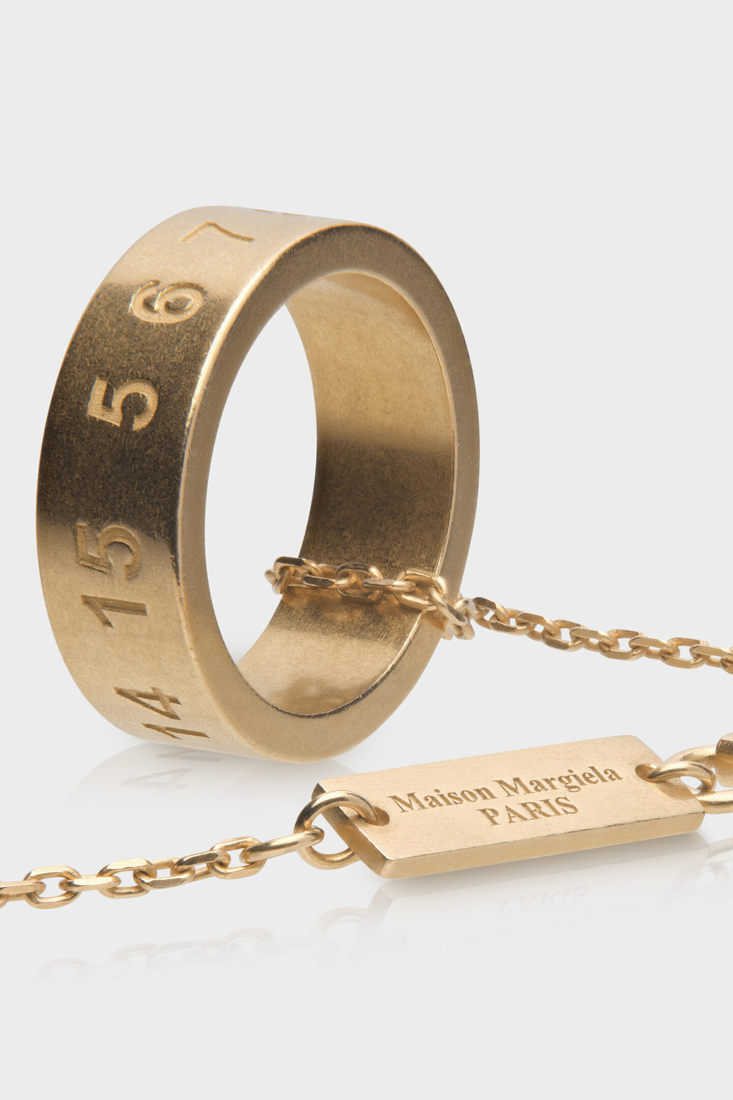 Maison Margiela 11 ナンバーリング&チェーンネックレス Maison Margiela 11 ナンバーリング&チェーンネックレス