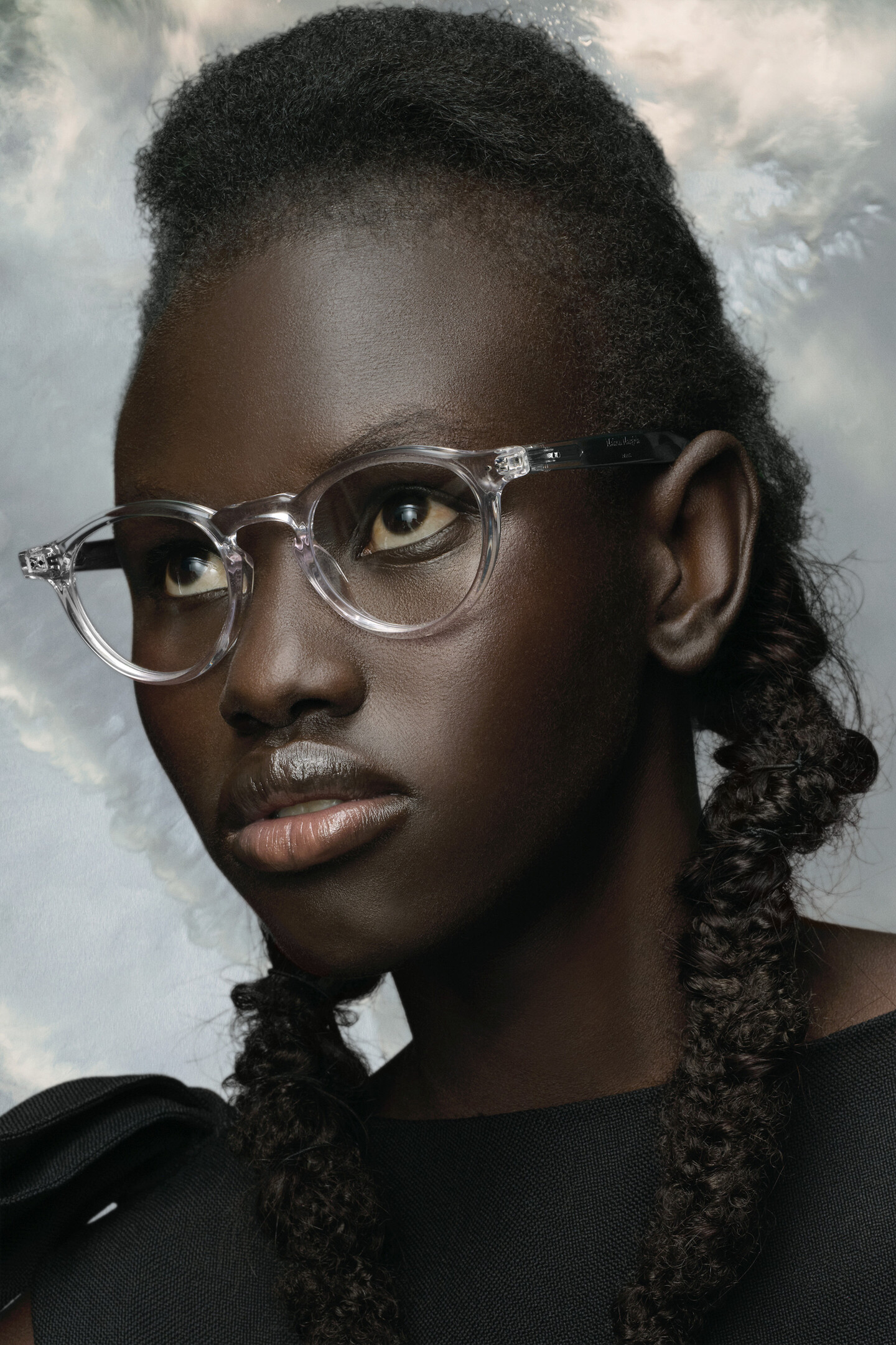 GENTLE MONSTER MM-116 ブラック ラウンドサングラス Maison Margiela - MM116 01 | Gentle Monster