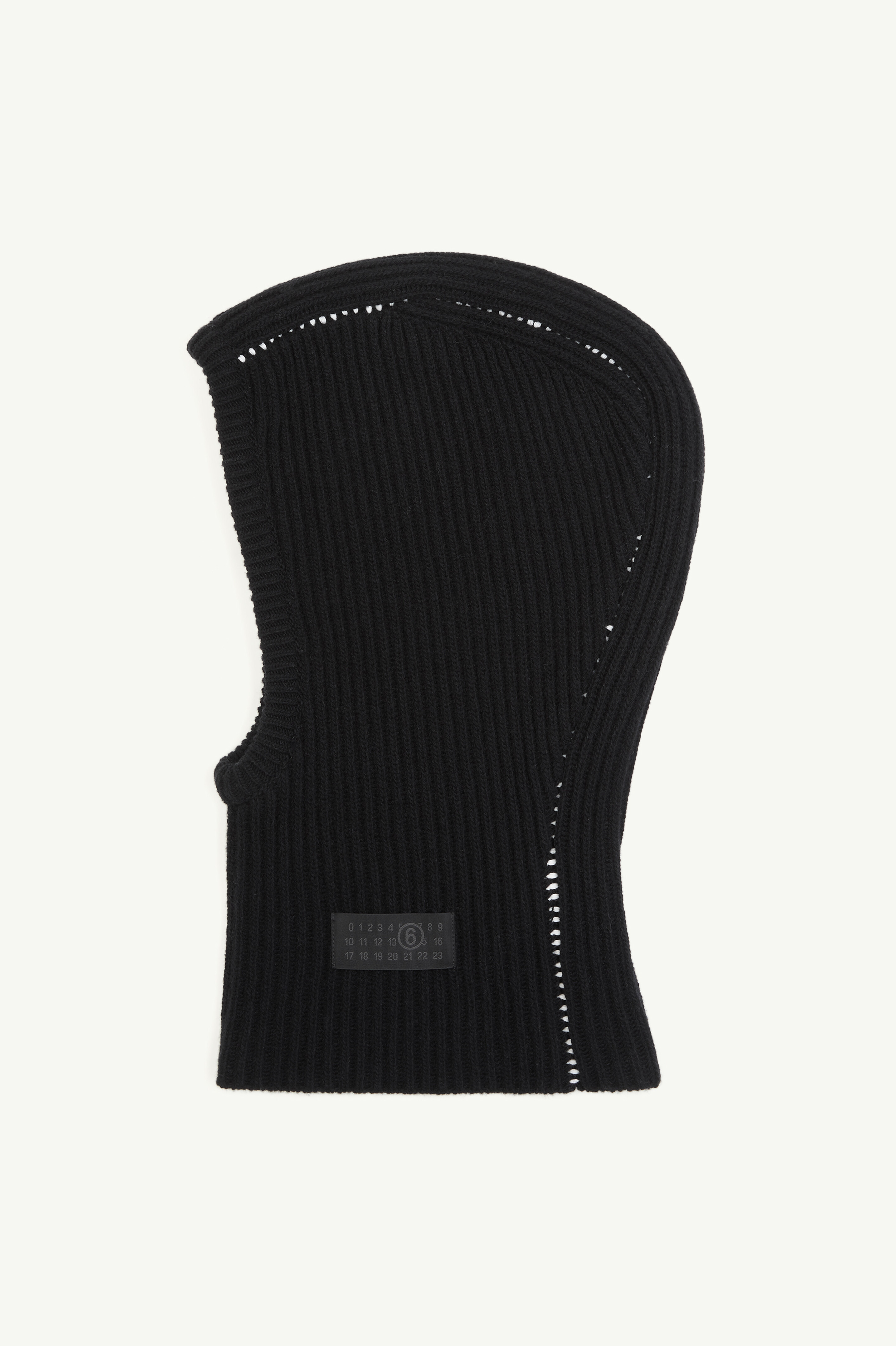 Ribbed wool balaclava