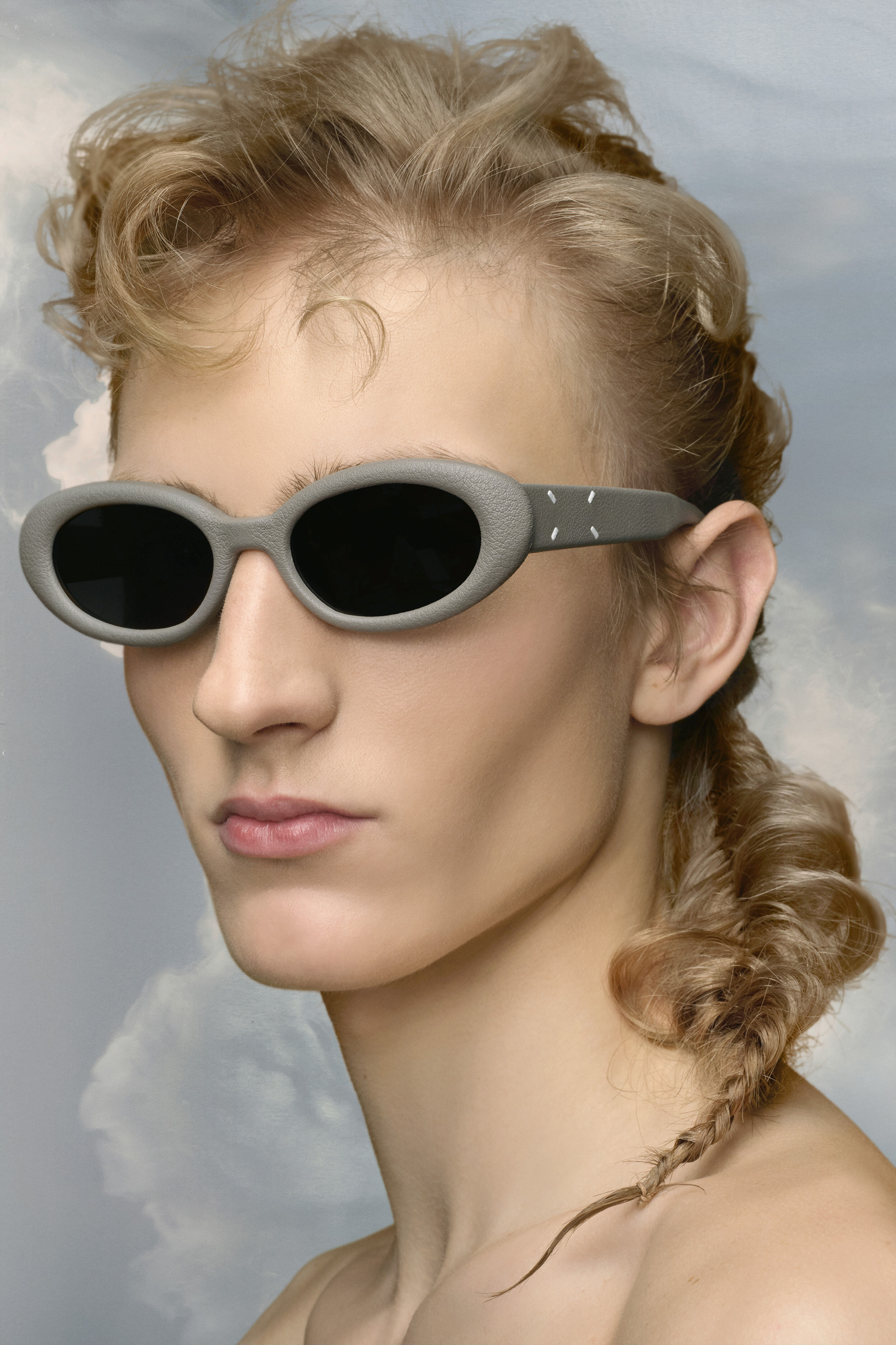 Grey MM X Gentle Monster MM107 LEATHER | Maison Margiela Official