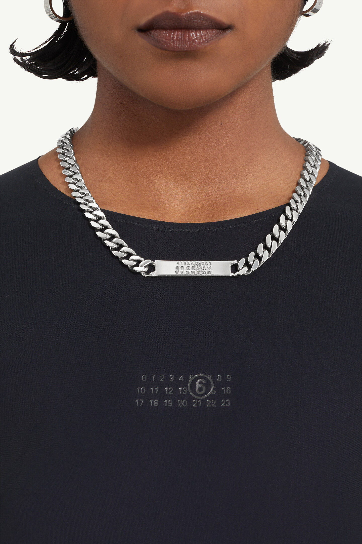 Gray Classic chain necklace | MM6 Official