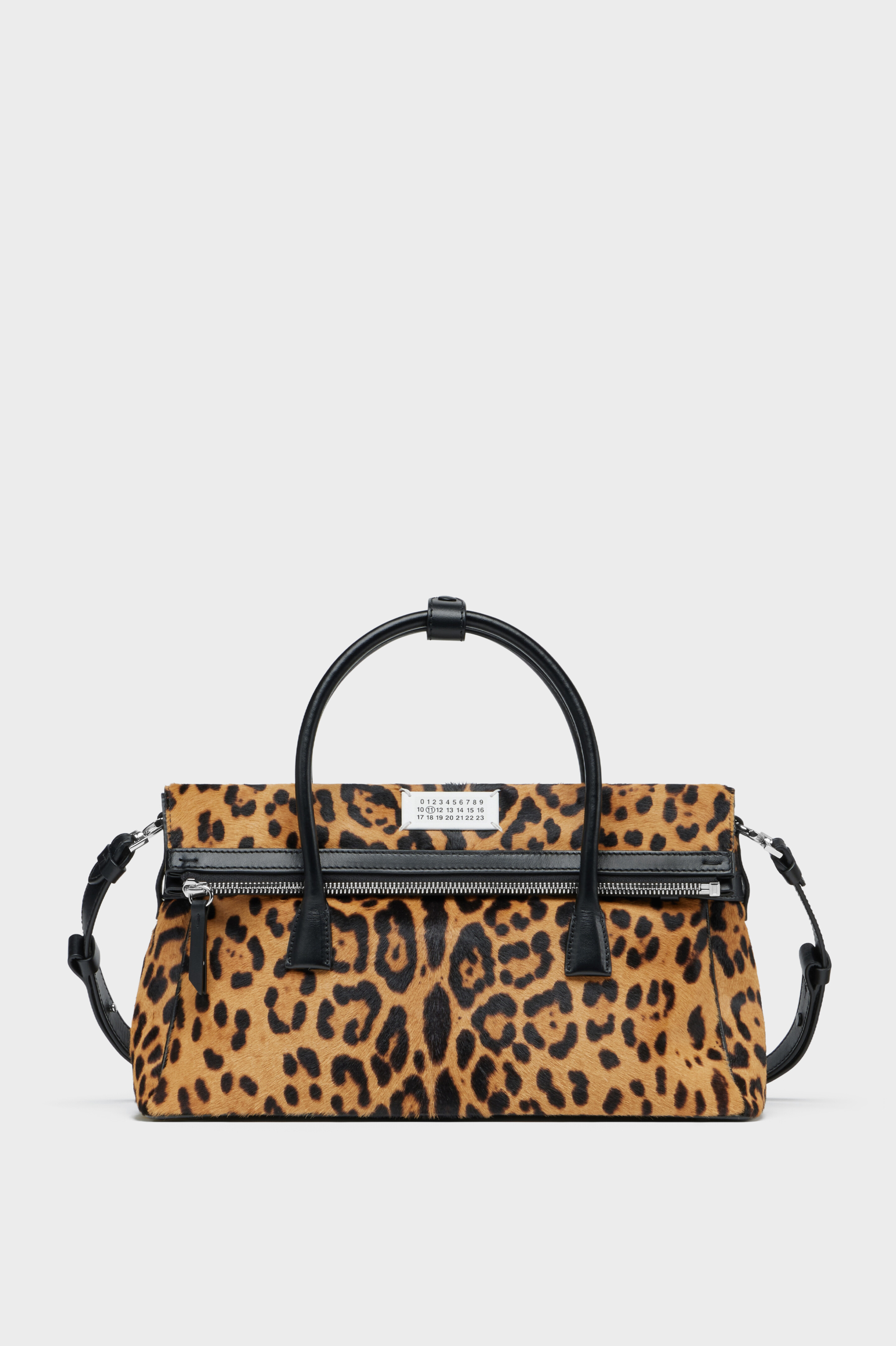 Black Leather 5AC Loved To Death East West Handbag