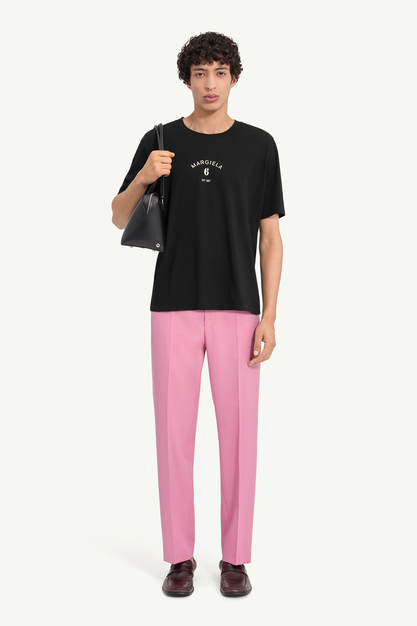 Black Mannequin Print Jersey T-Shirt | MM6 Official