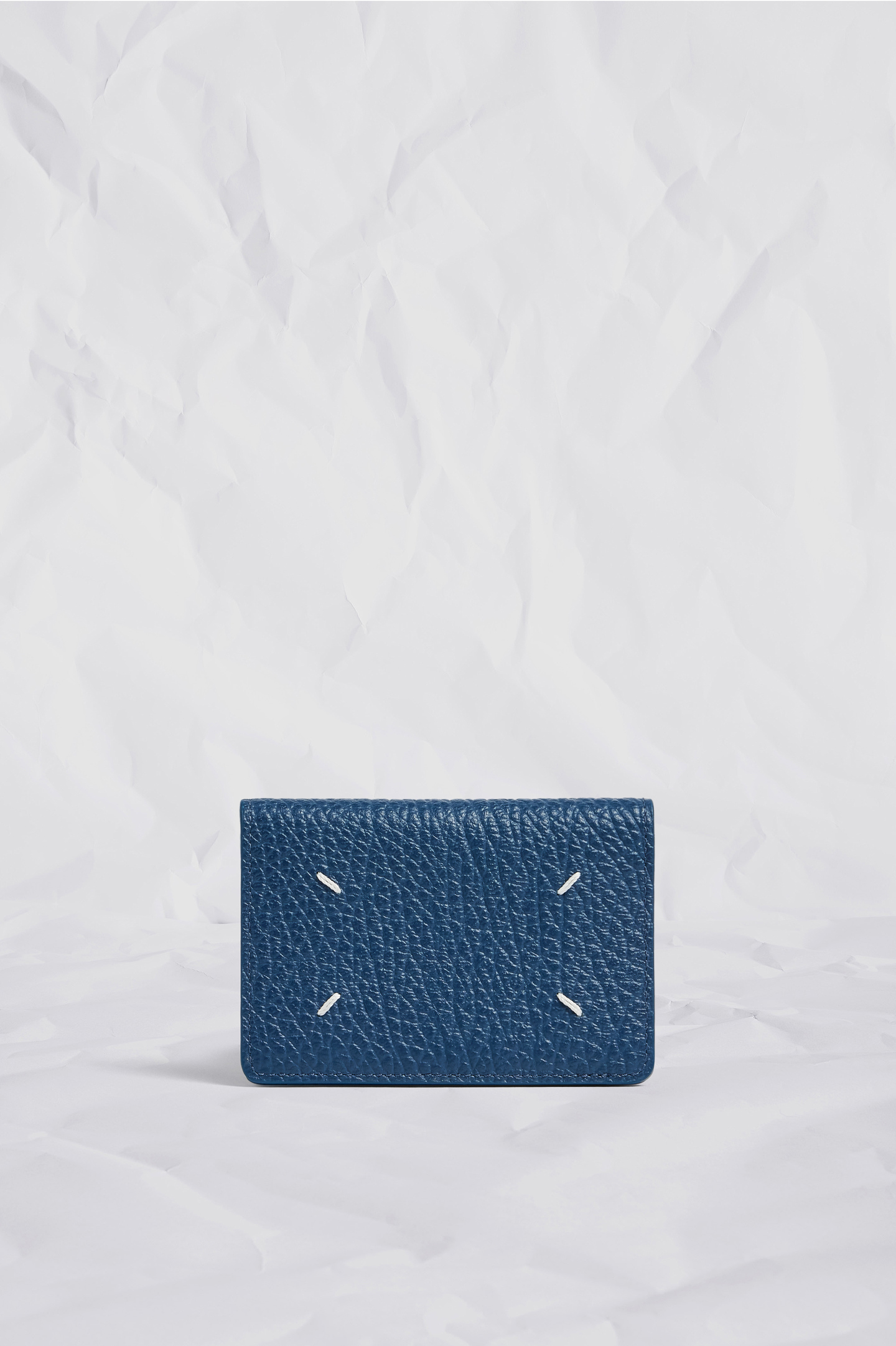Dark denim Four stitches cardholder | Maison Margiela Official