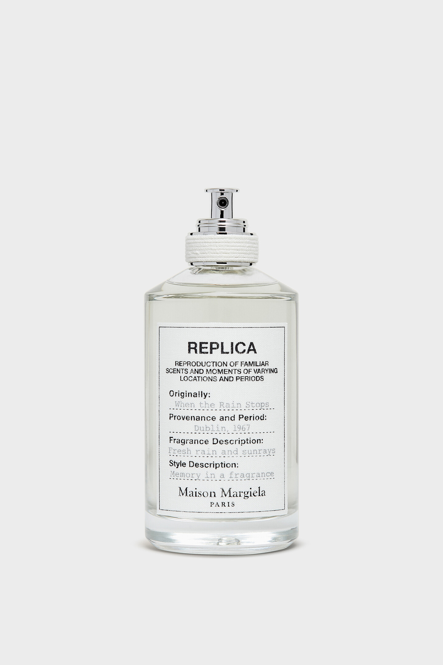 香水(ユニセックス) MaisonMargiela When the Rain Stops 100ml Replica When the Rain Stops Perfume|Maison Margiela Official