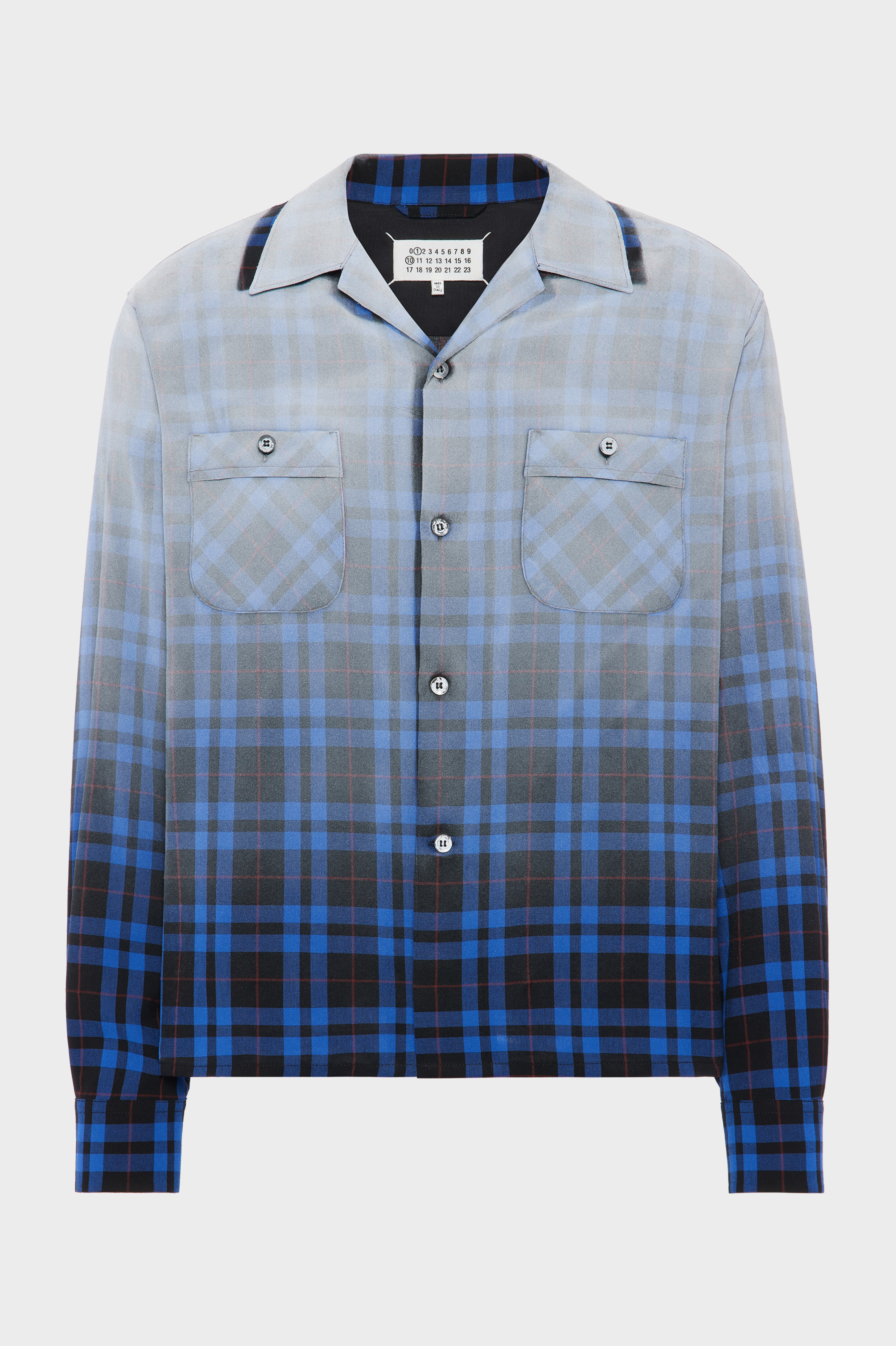 Gradient check shirt
