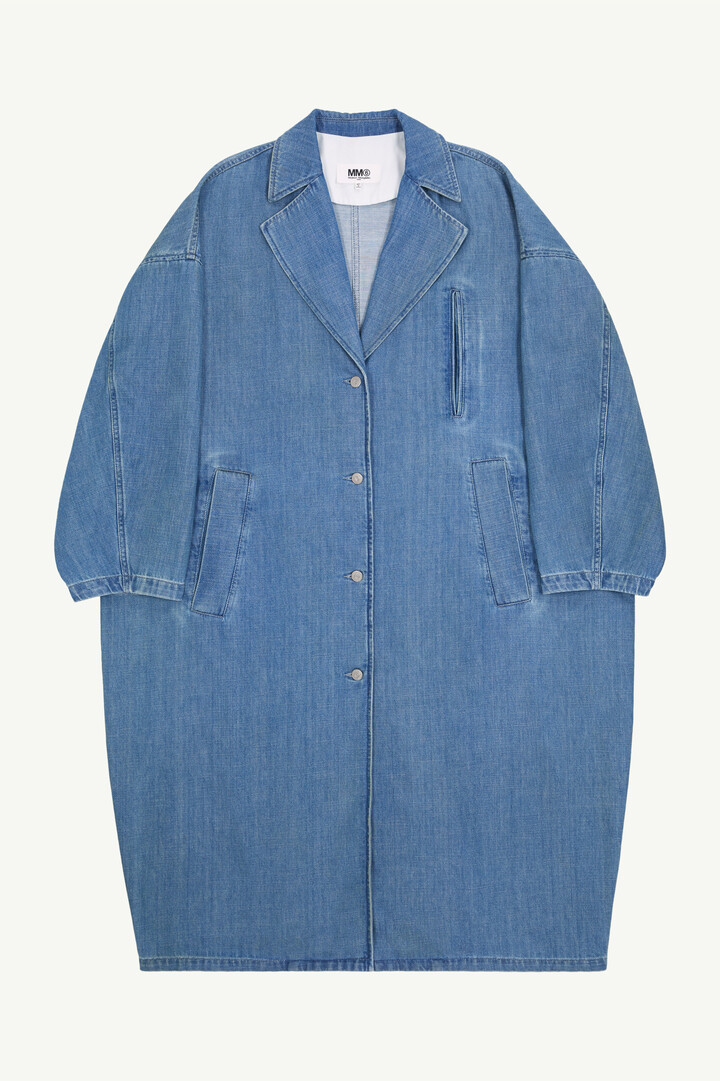 Blue Long overcoat | MM6 Official