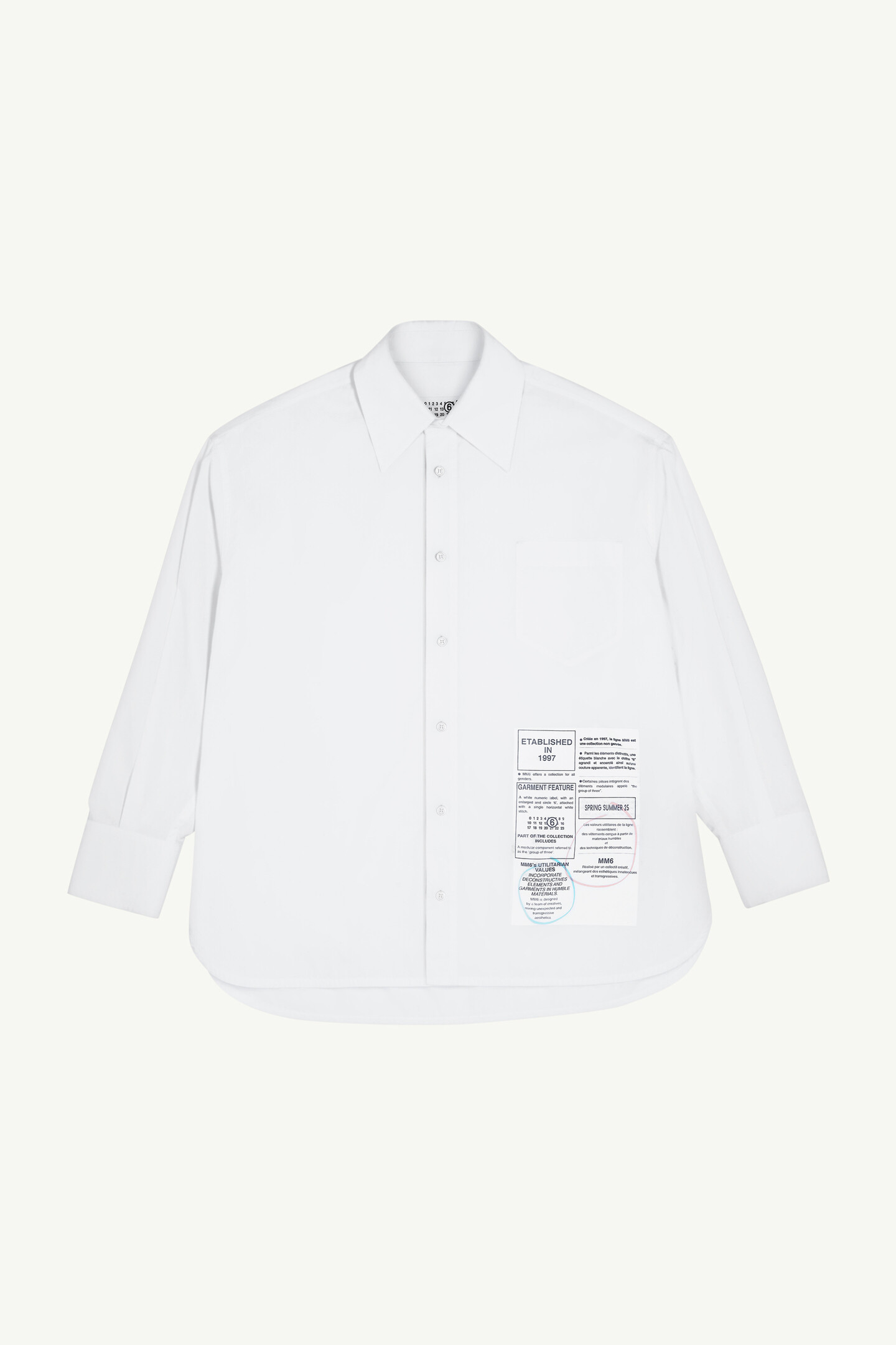 Maison Margiela ホワイトシャツ 10aw メゾン マルジェラ MAISON MARGIELA Shirt Organic Oxford （White