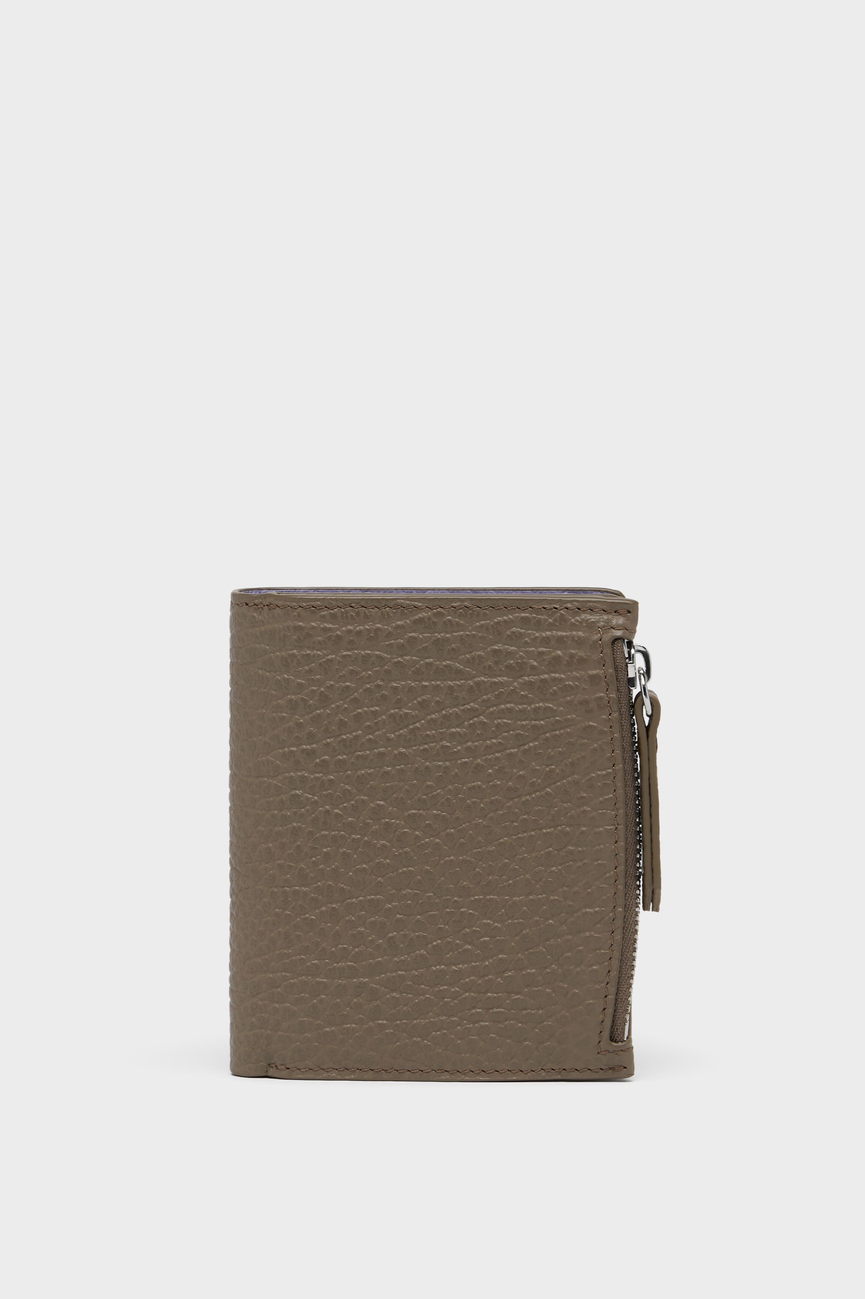 4ステッチ バイカラー フリップフラップ ウォレット ブラウン | Maison