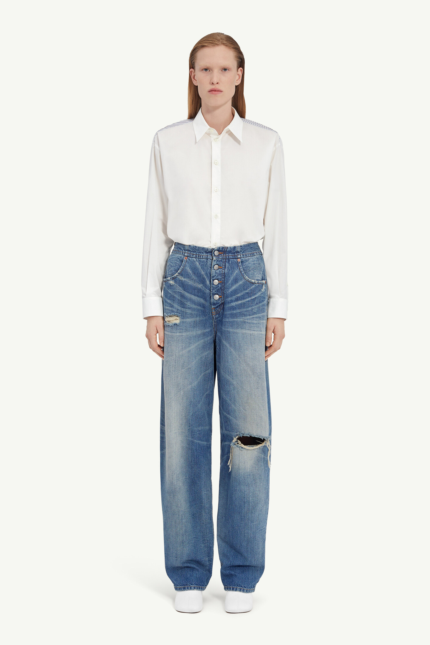 【新品】Maison Margiela　2021年　バギーデニム　ハイウエスト ハイウエストジーンズ