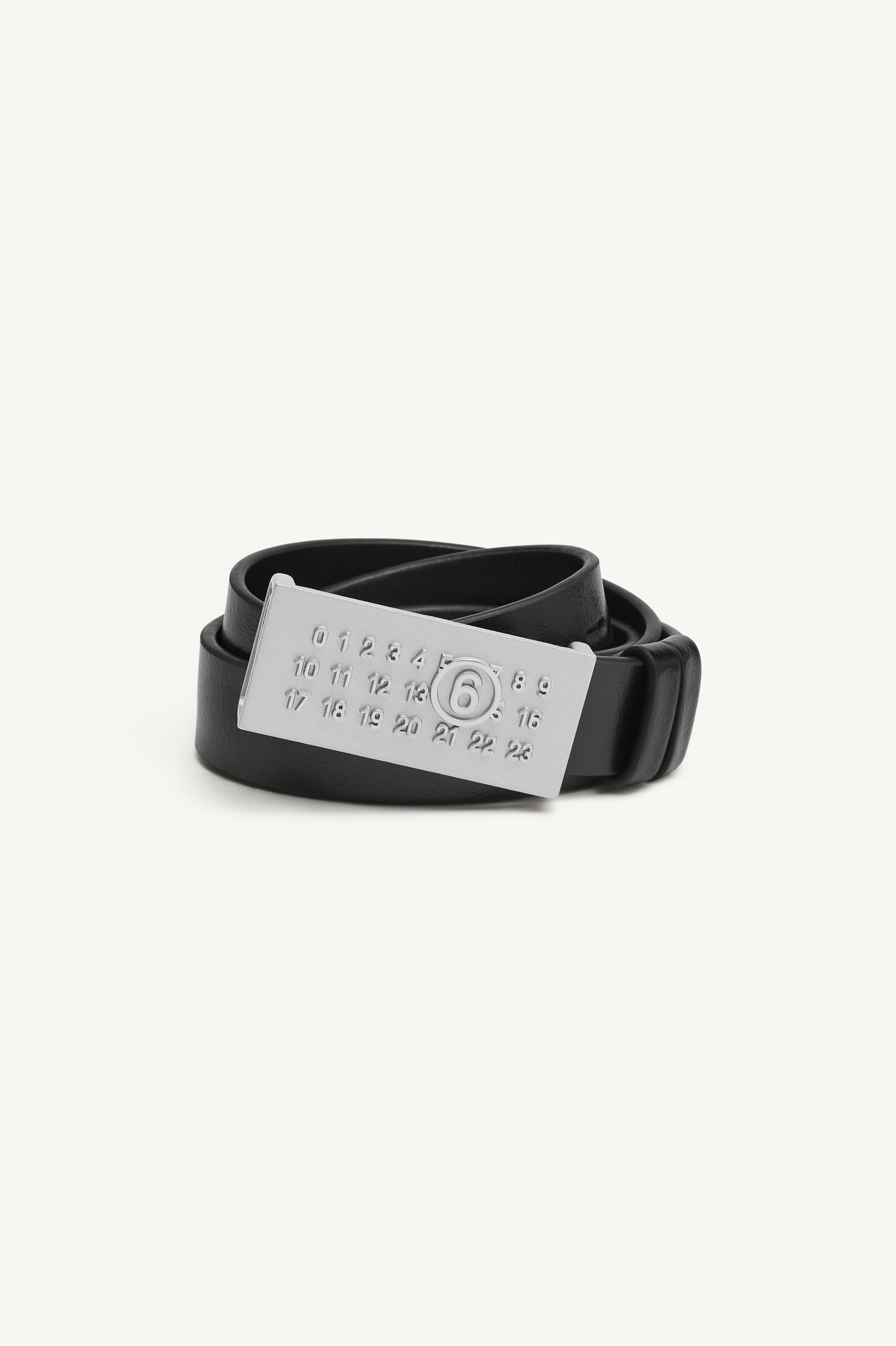 Maison Margiela ブラック ベルト サイズ85 MM6 Maison Margiela numbers-motif Belt | Black | FARFETCH