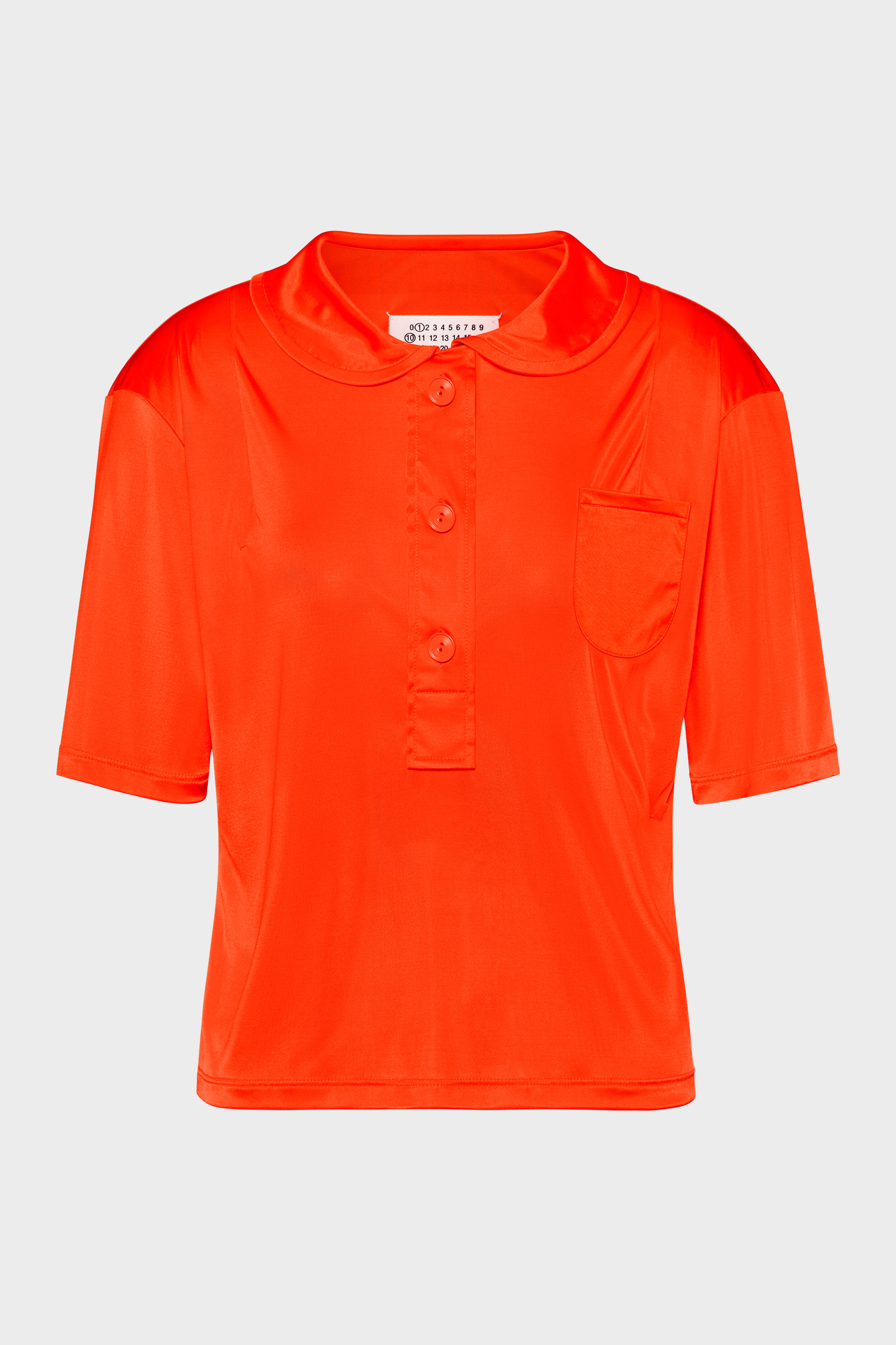 Women's Orange Viscose Polo Shirt | Maison Margiela