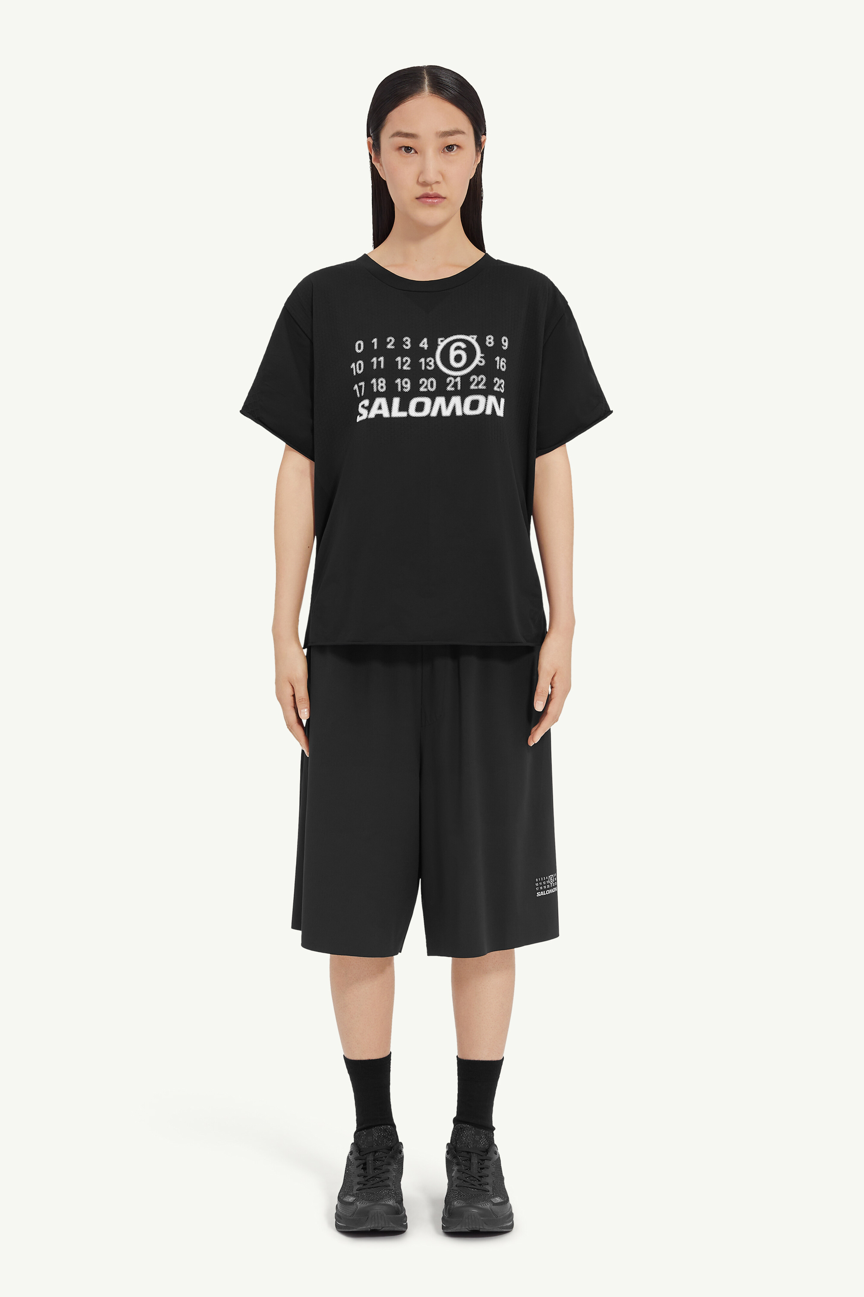 Black Nylon Seamless T-Shirt | Maison Margiela