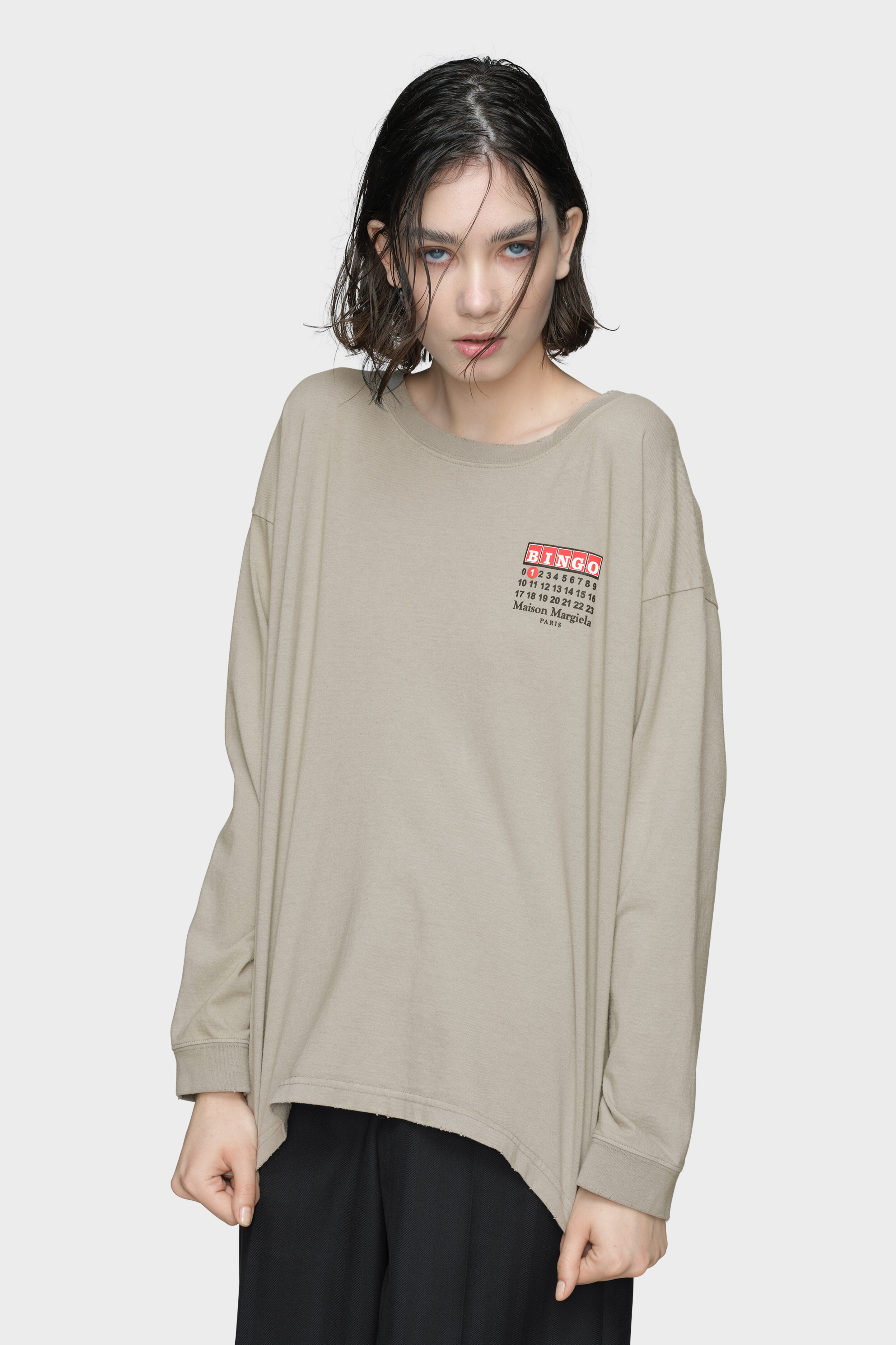 Women's Brown Cotton Bingo T-Shirt | Maison Margiela | Maison Margiela