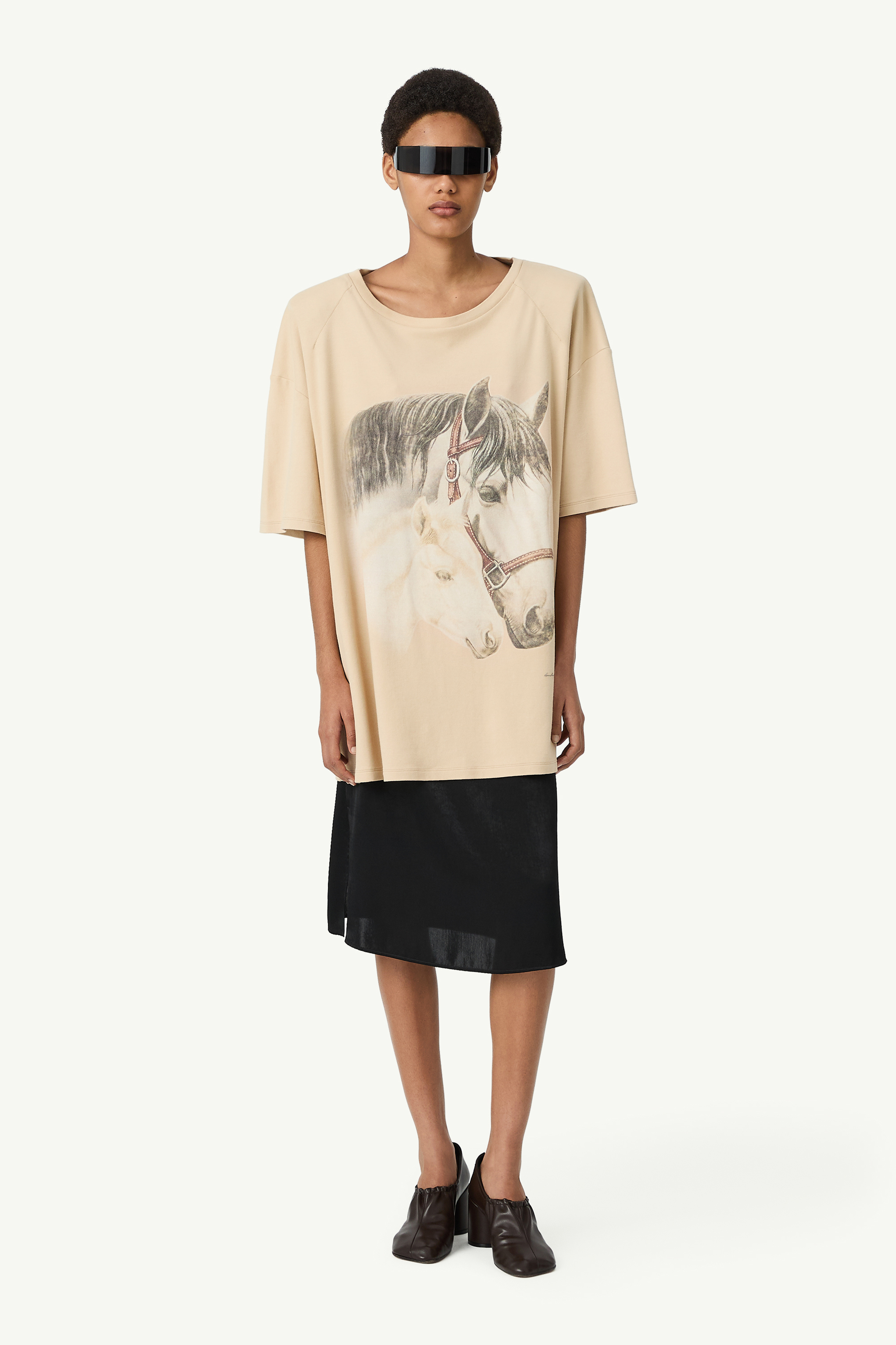 Brown Horse portrait t-shirt | MM6 Official