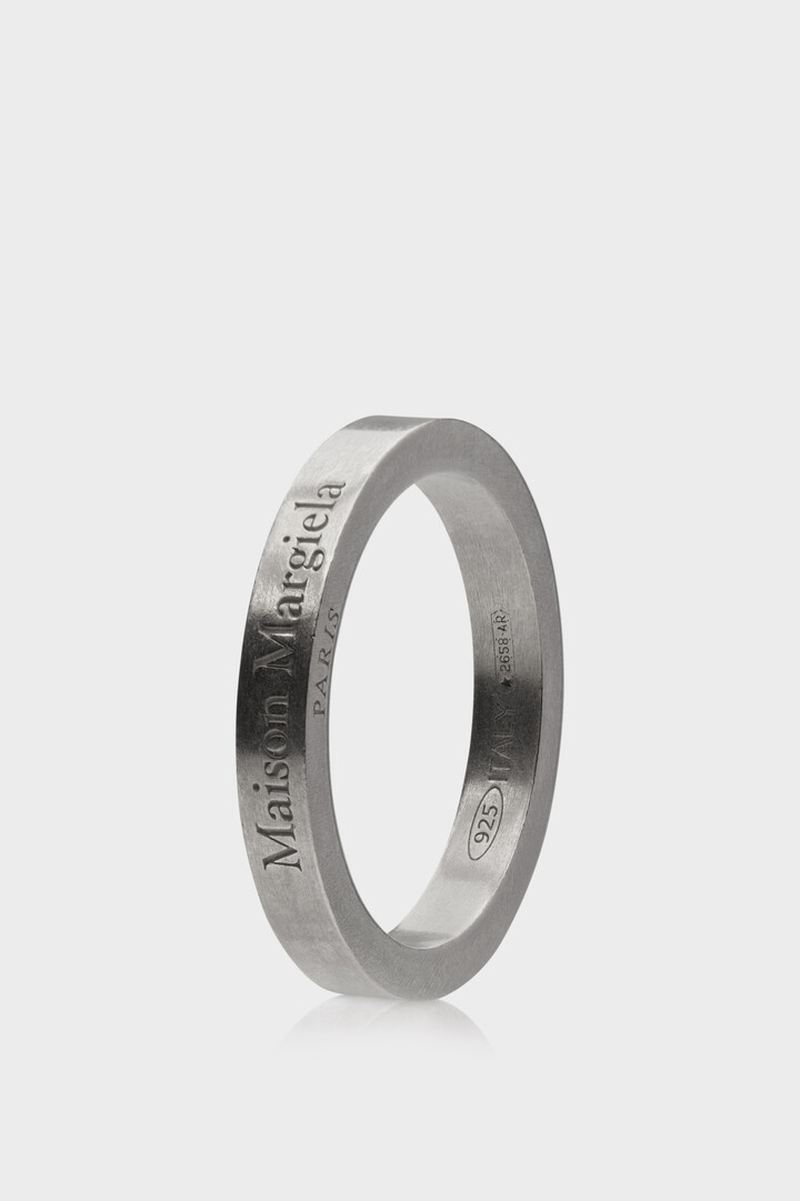 Gold-plated Silver Engraved Ring | Maison Margiela