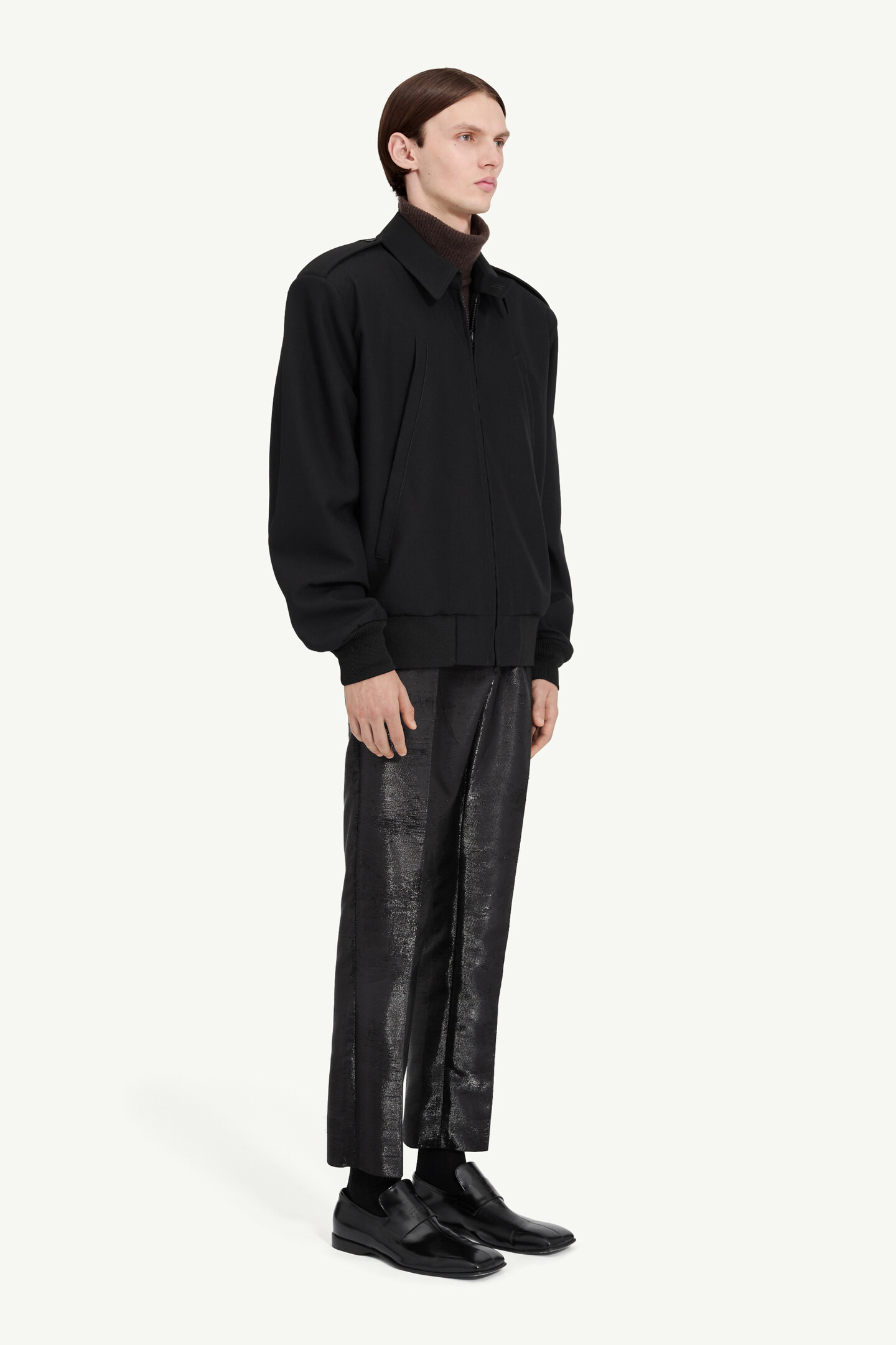 Wool bomber jacket