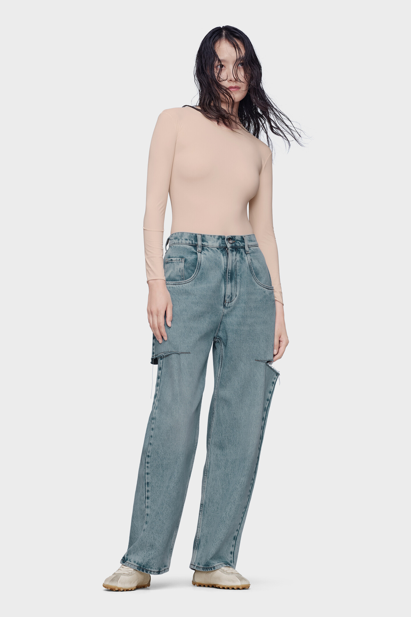 Denim Jeans With Slash Details For Women | Maison Margiela