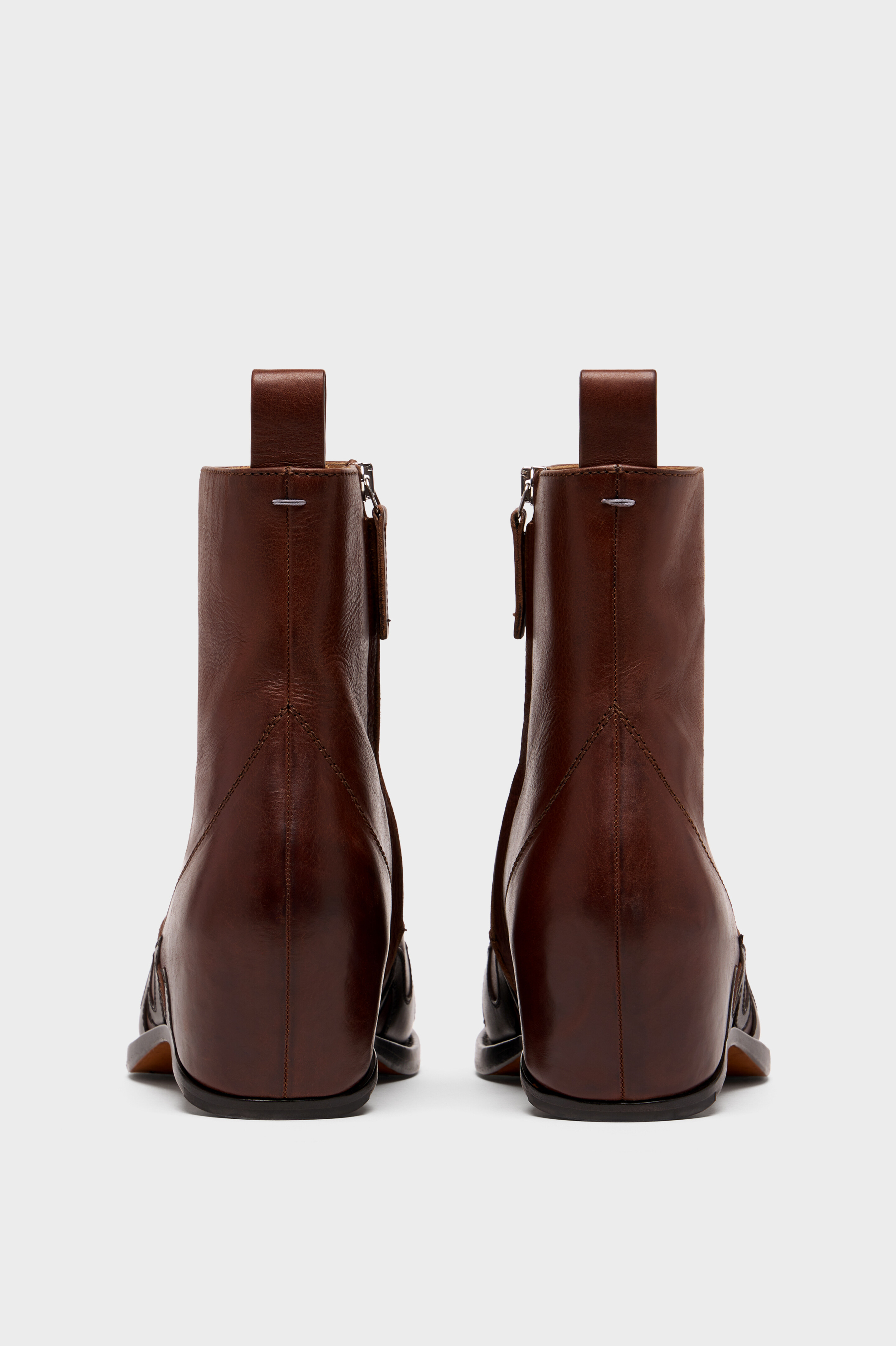 HEEL-LESS WESTERN FLAMES BOOTS H45