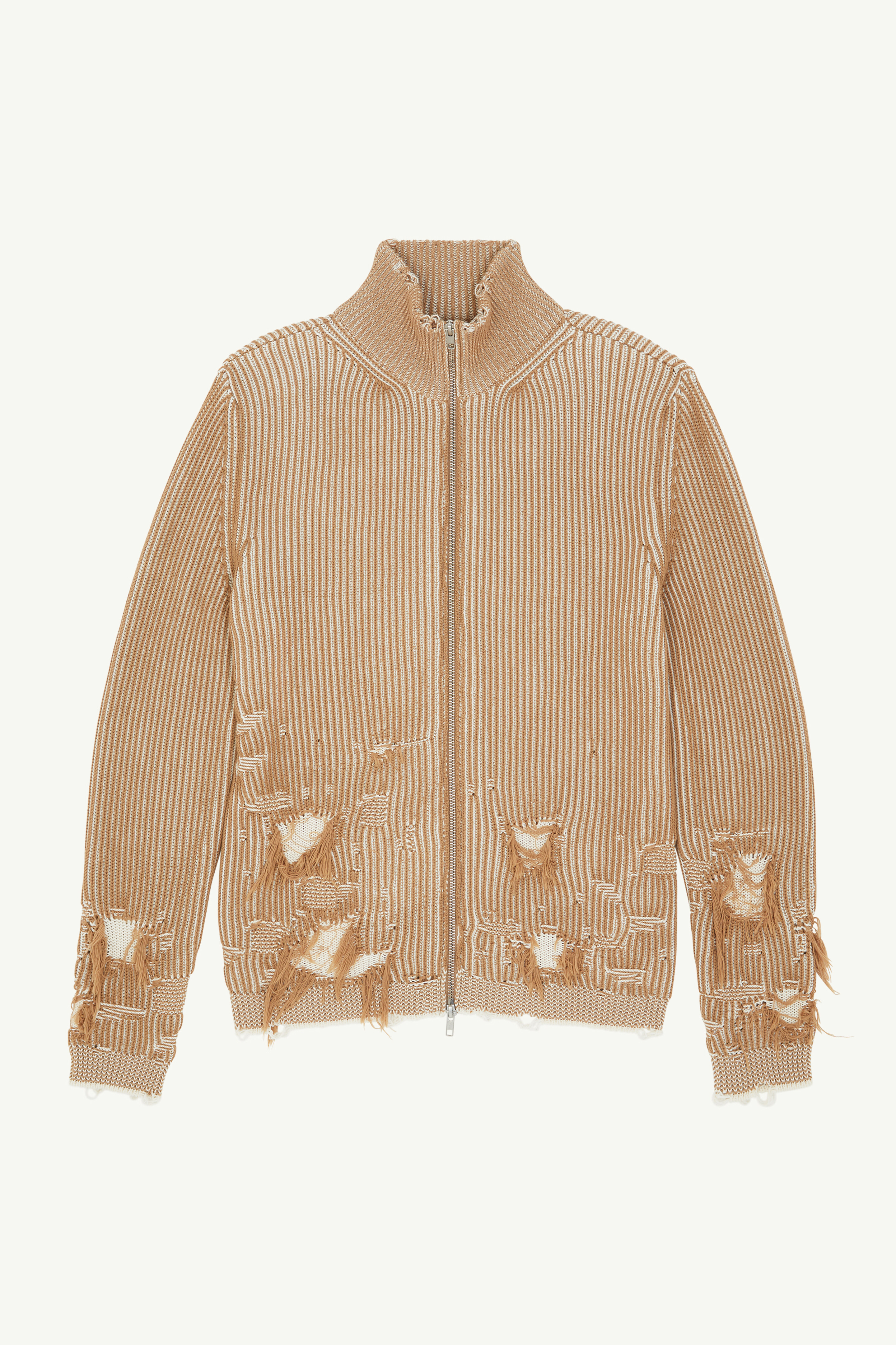 Ribbed knit cardigan