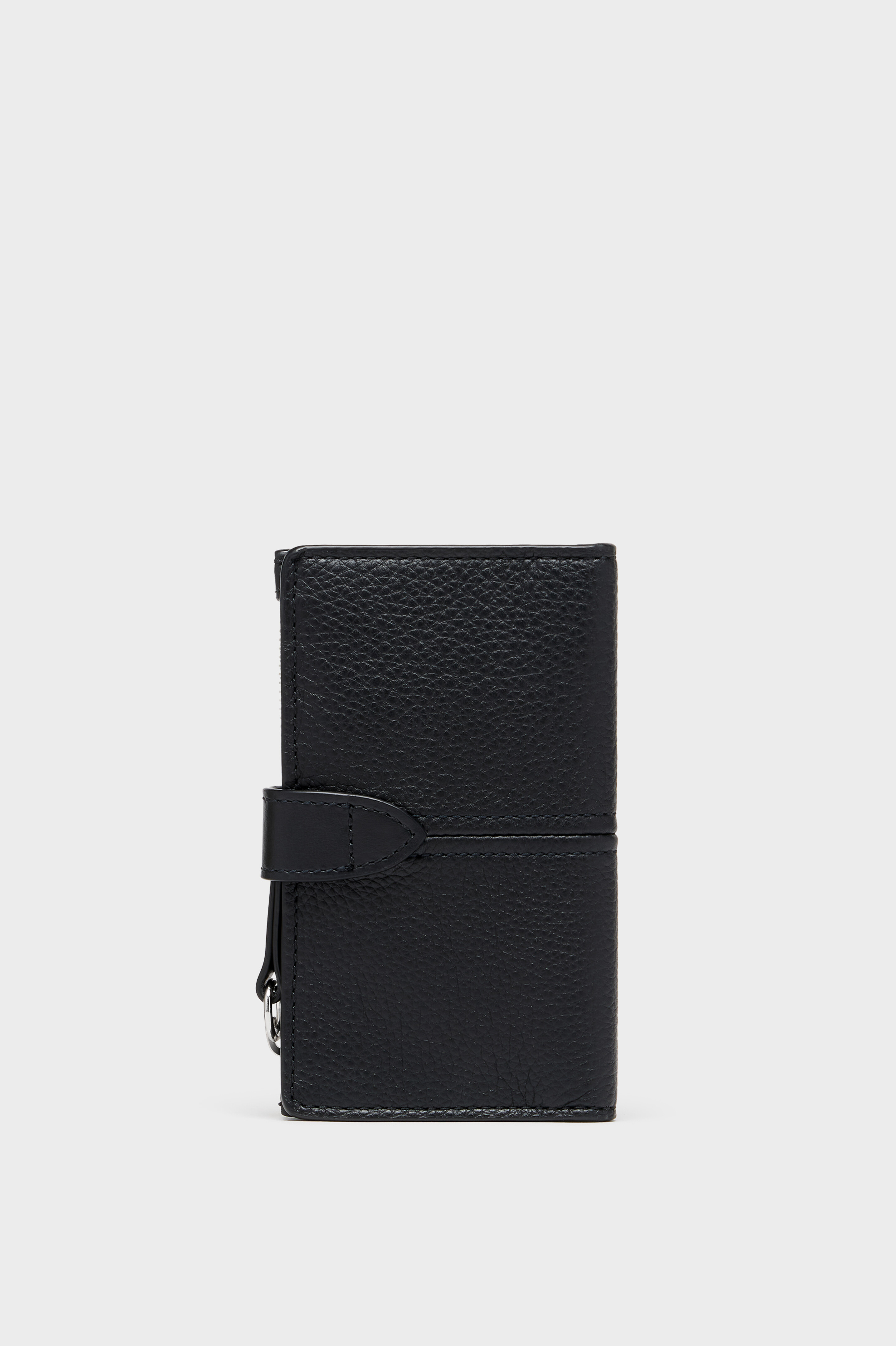 4ステッチ レザー ジップカードホルダー ブラック | Maison Margiela公式