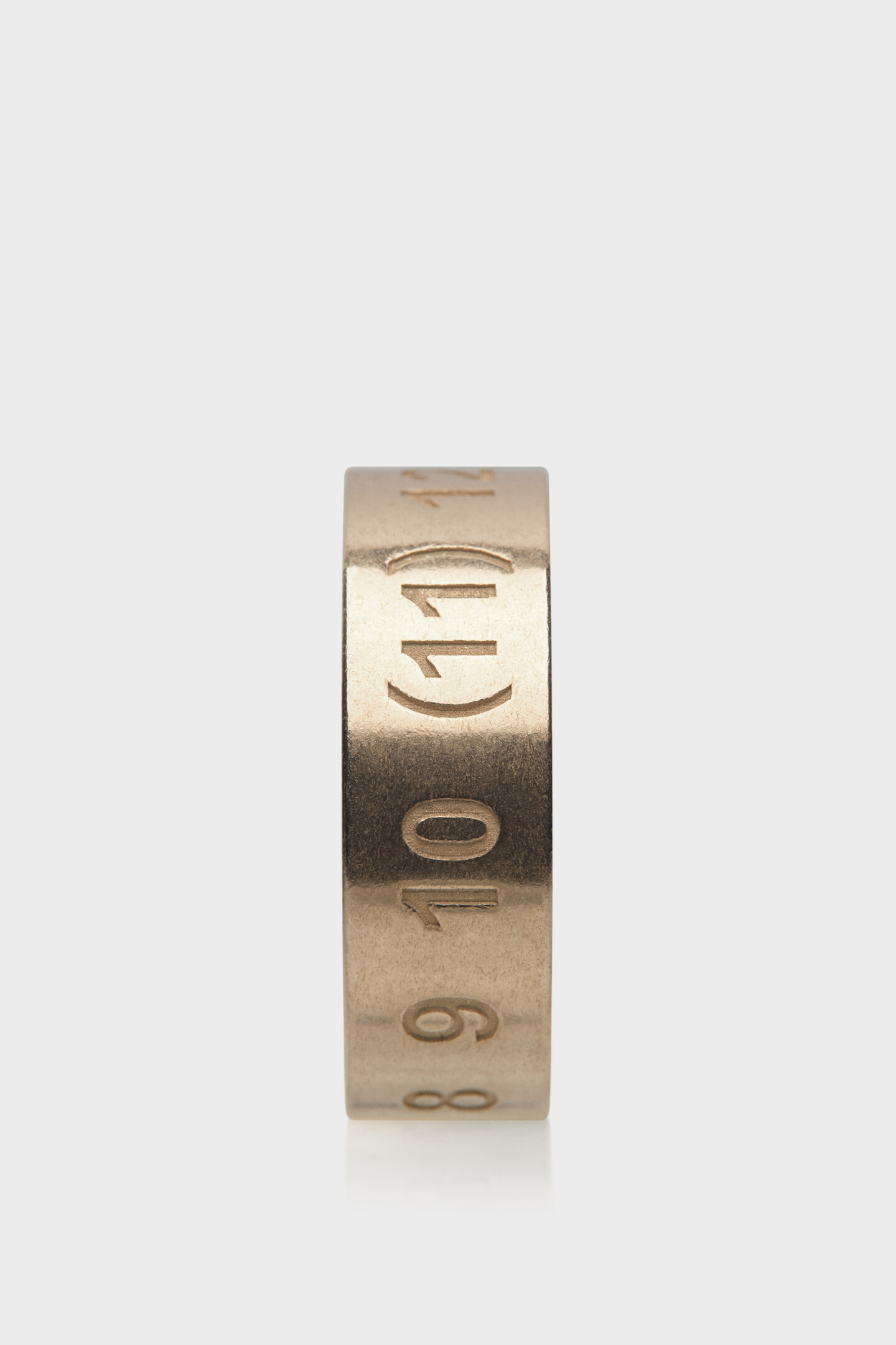 Yellow Gold Plating Burattato Anello Numeric | Maison Margiela