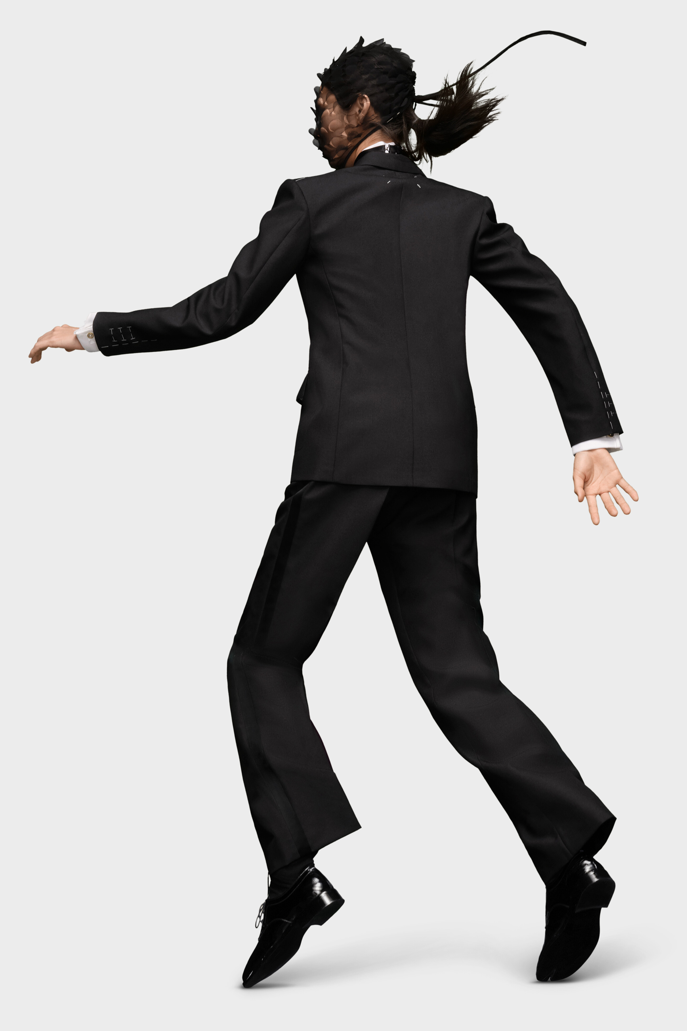 Black Collared Double-breasted Blazer | Maison Margiela