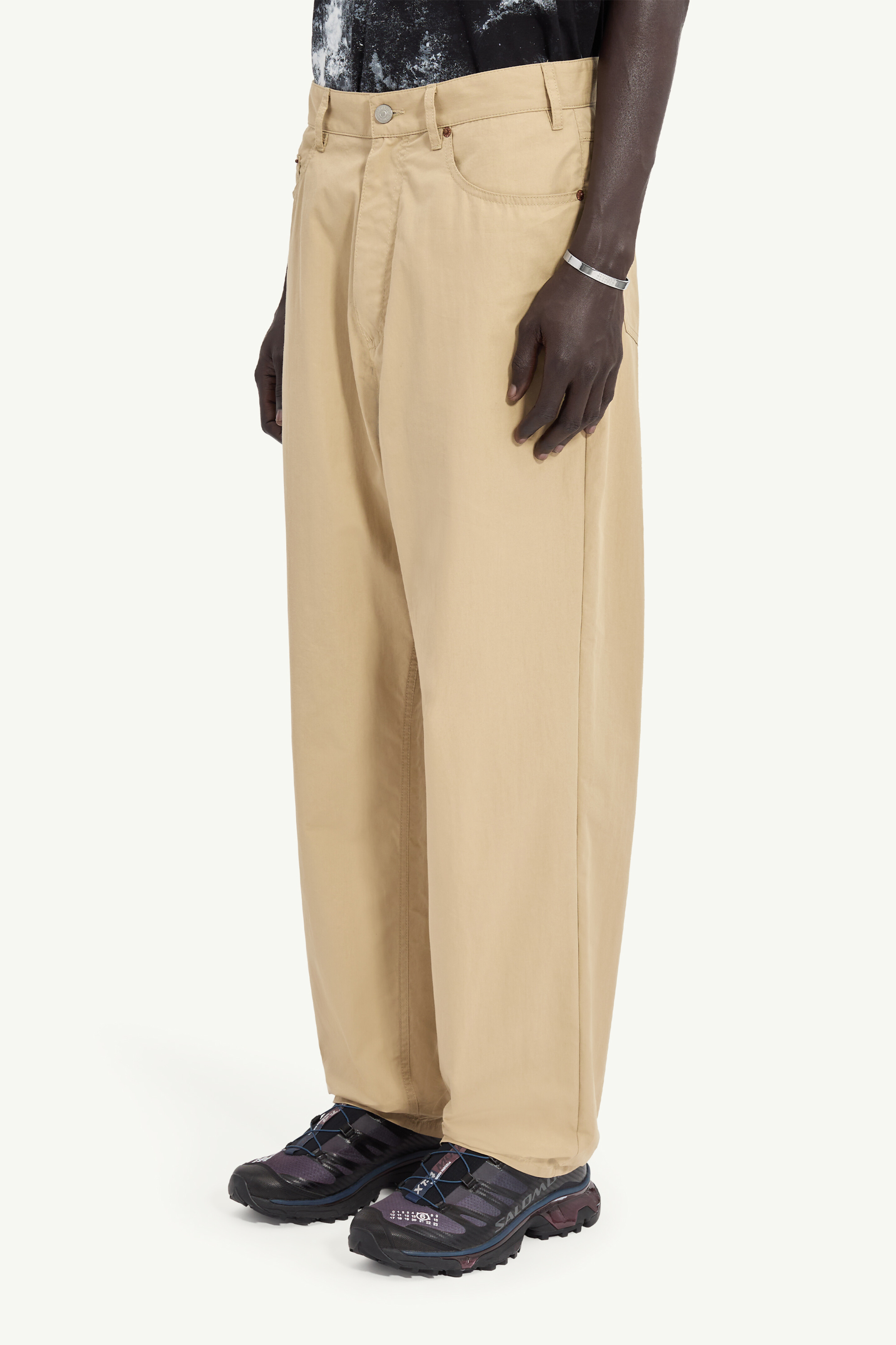Cotton trench trousers