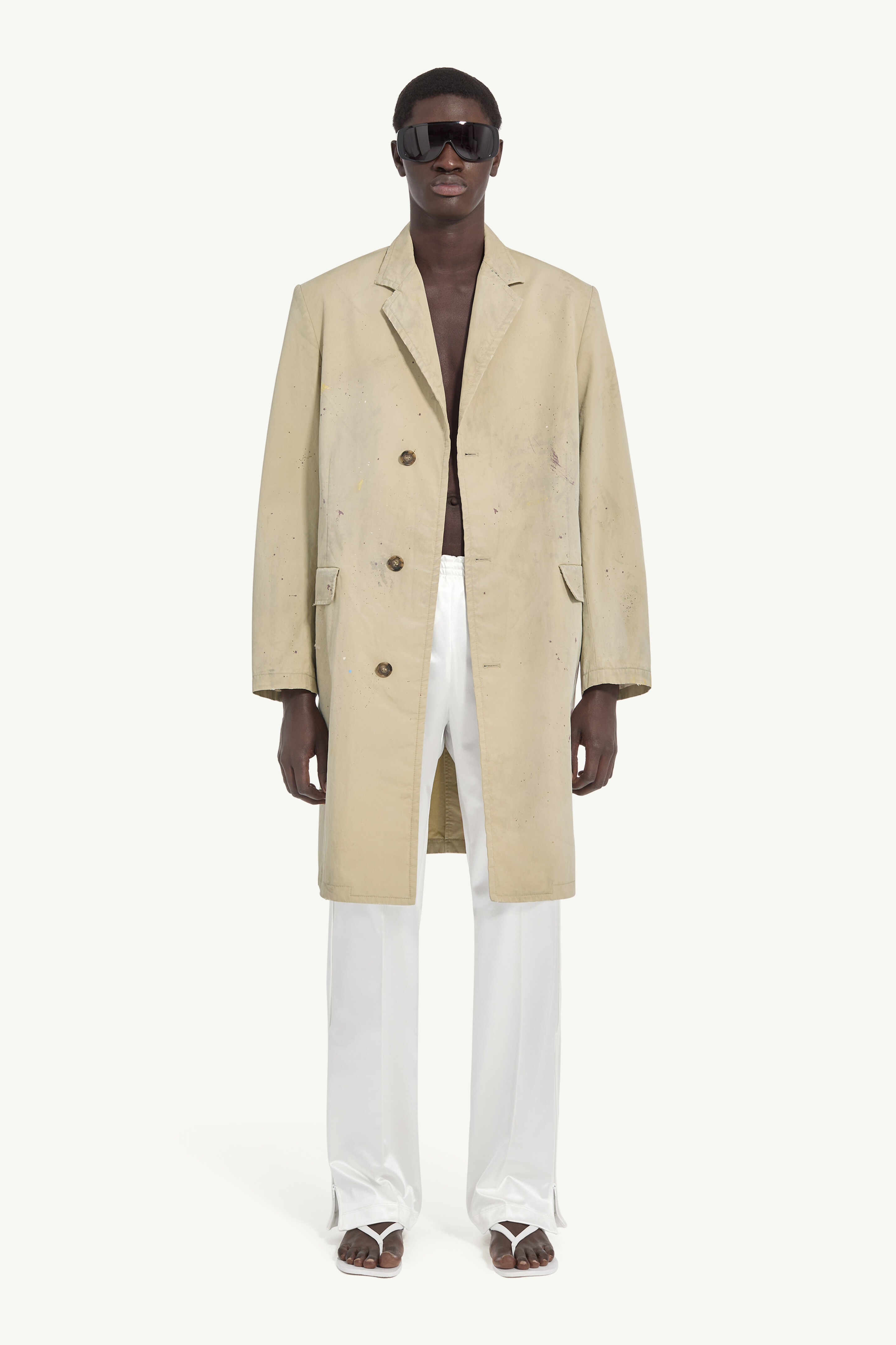 maison margiela Veste peintre en coton