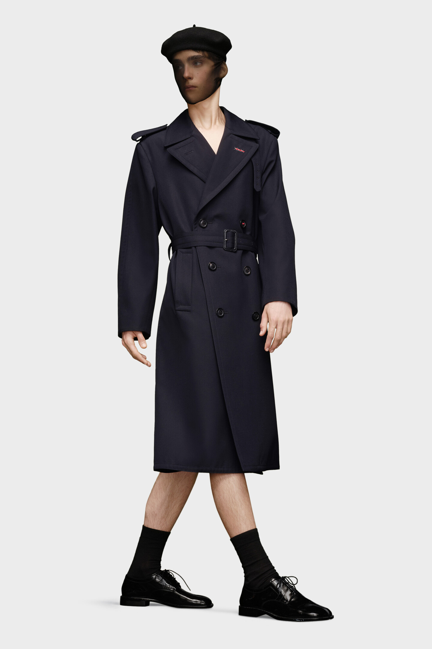 超美品Maison Margiela Trench Coat Garment Dyed Trench Coat by MM6 Maison Margiela- La Garçonne