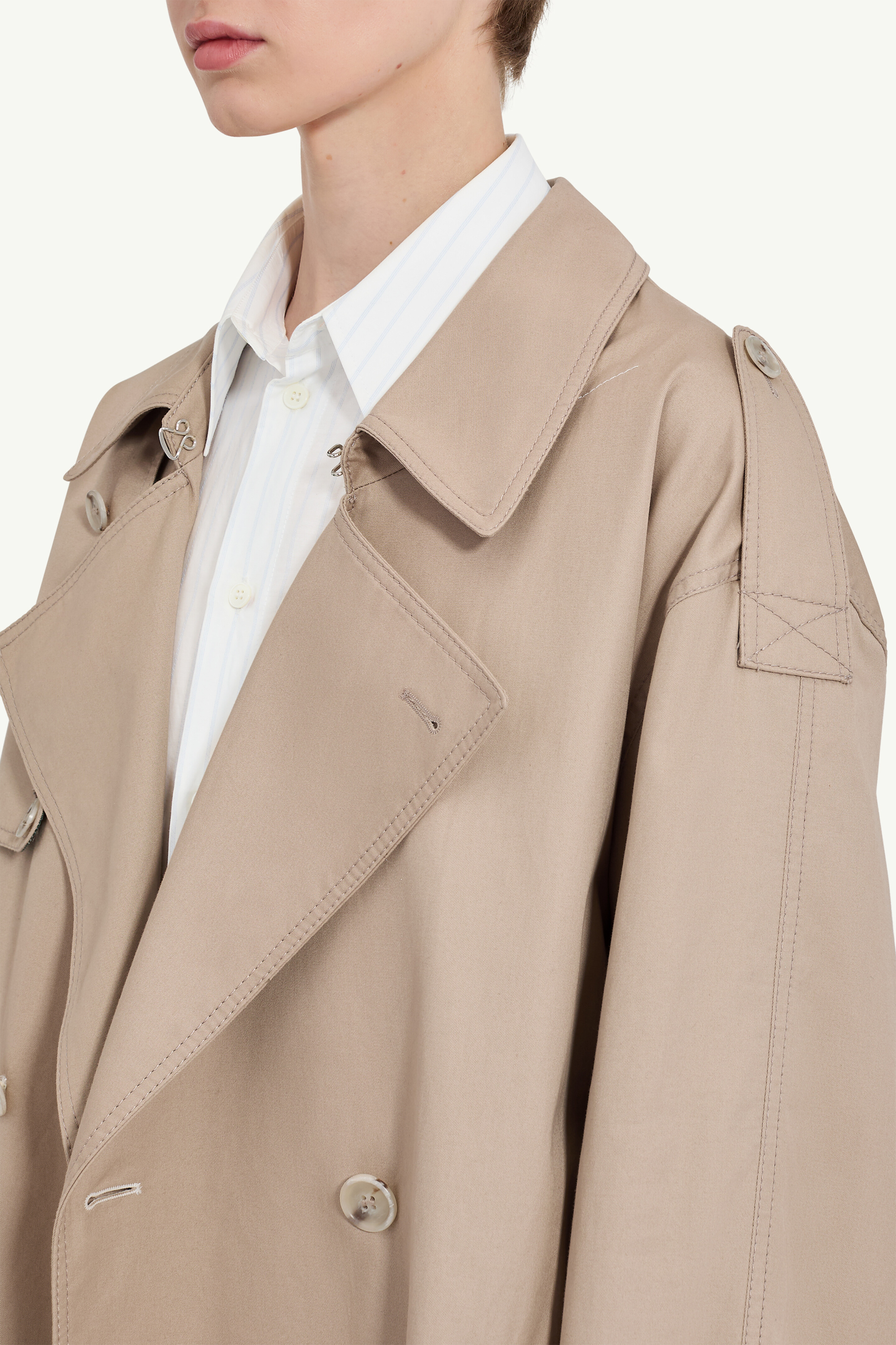 Sand Twist Double-breasted Trench Coat | Maison Margiela