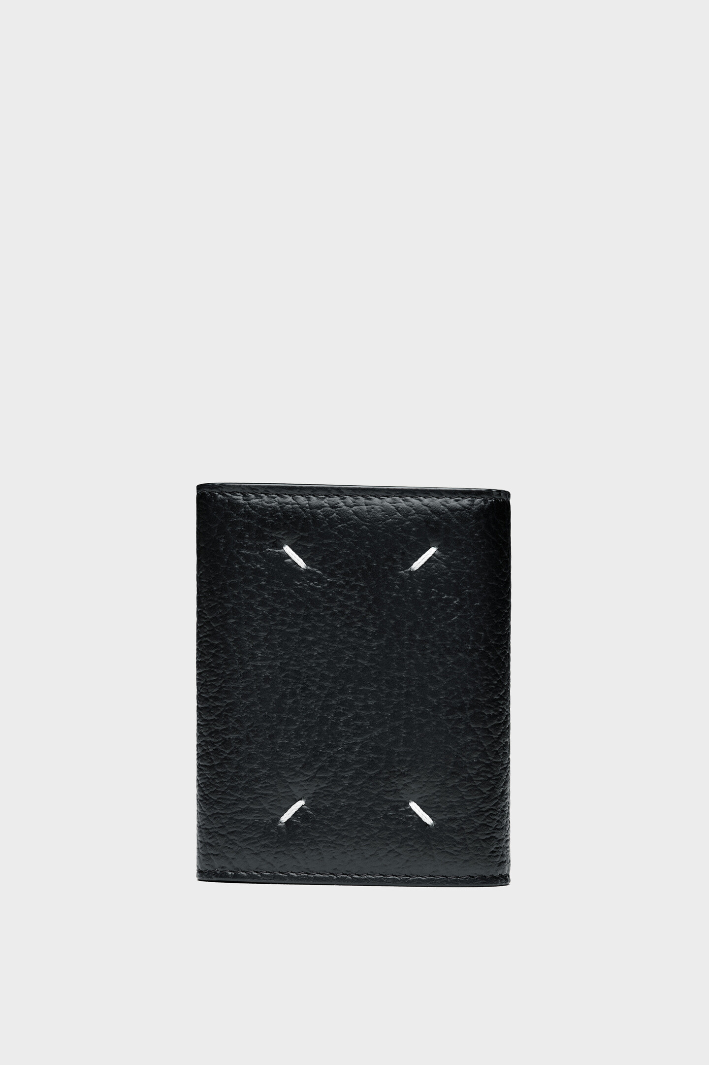 Maison Margiela エンベロープ アコーディオン ケース Black Accordion fold leather wallet | Maison Margiela Official