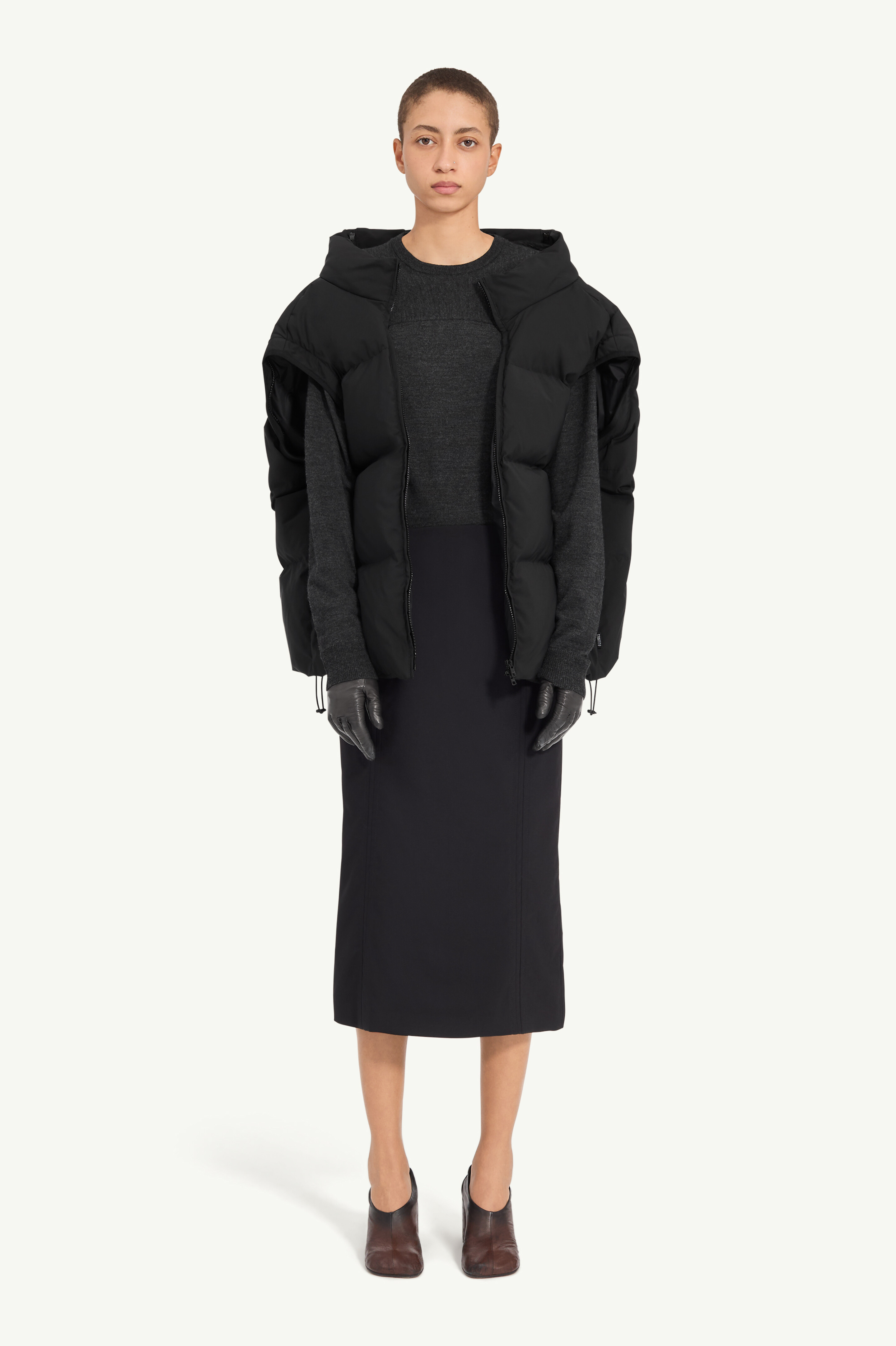 Multi-wear padded jacket
