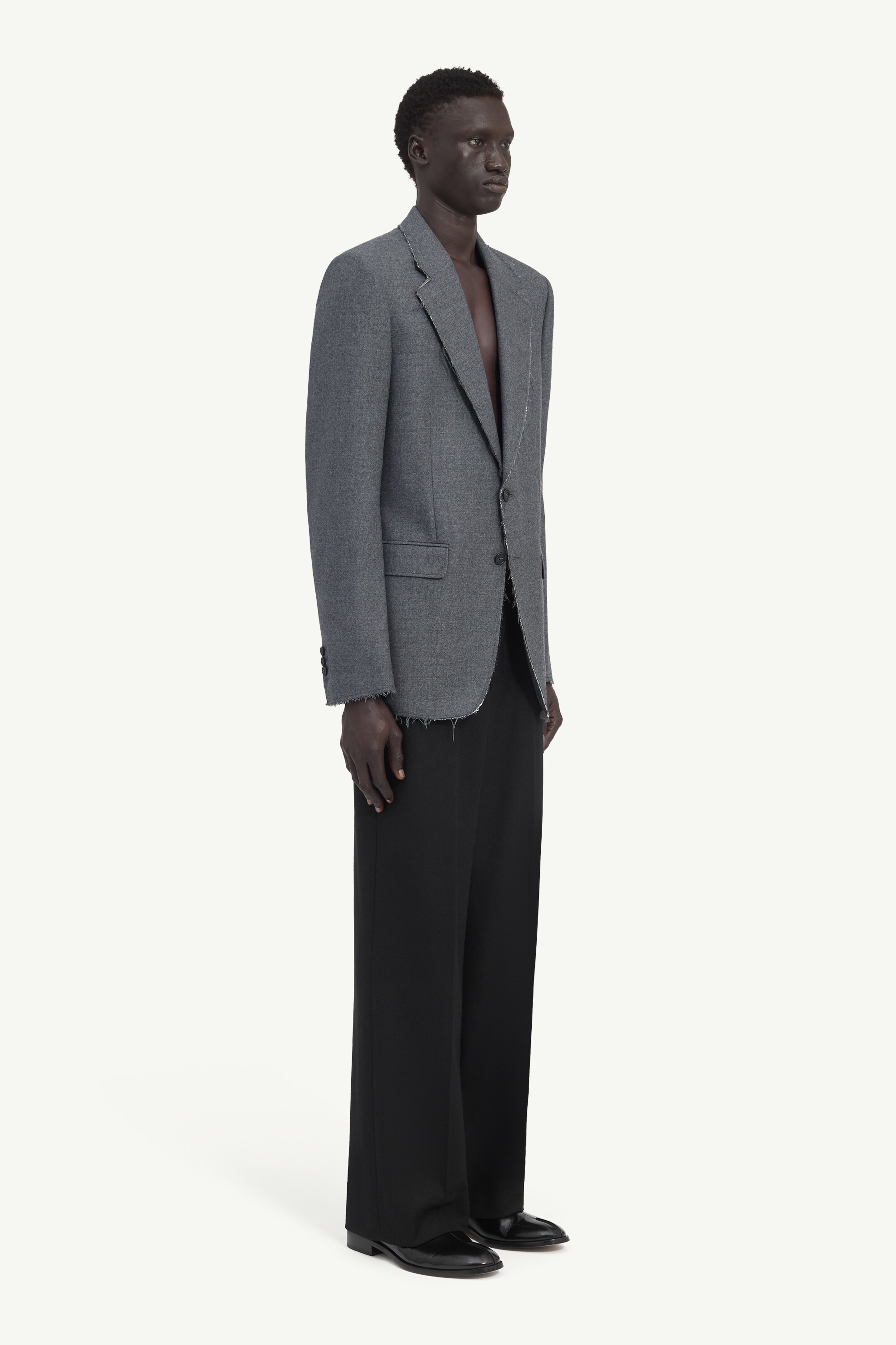 Gray Tailored wool suit jacket | MM6 Official