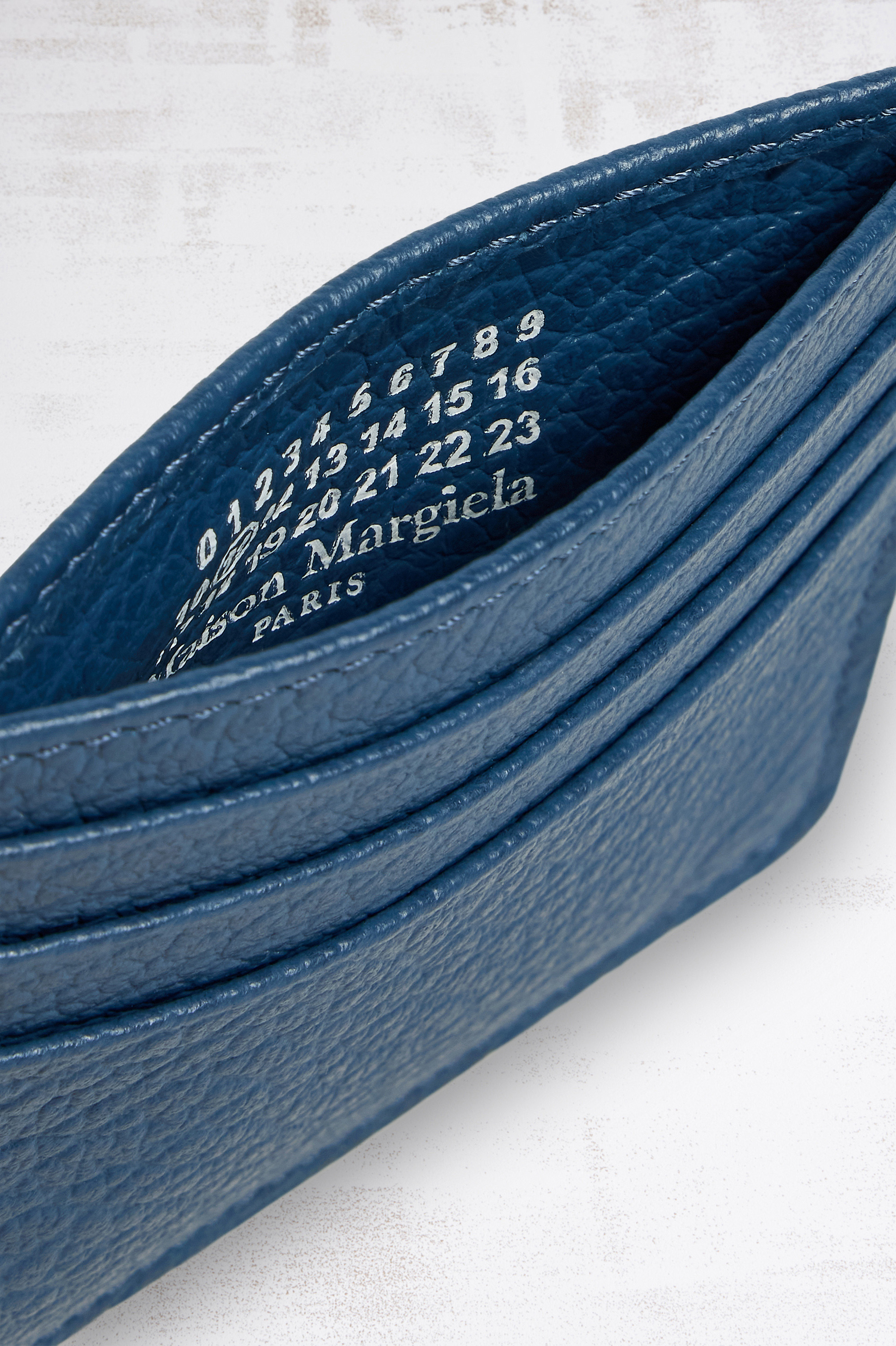 Dark denim Four stitches cardholder | Maison Margiela Official