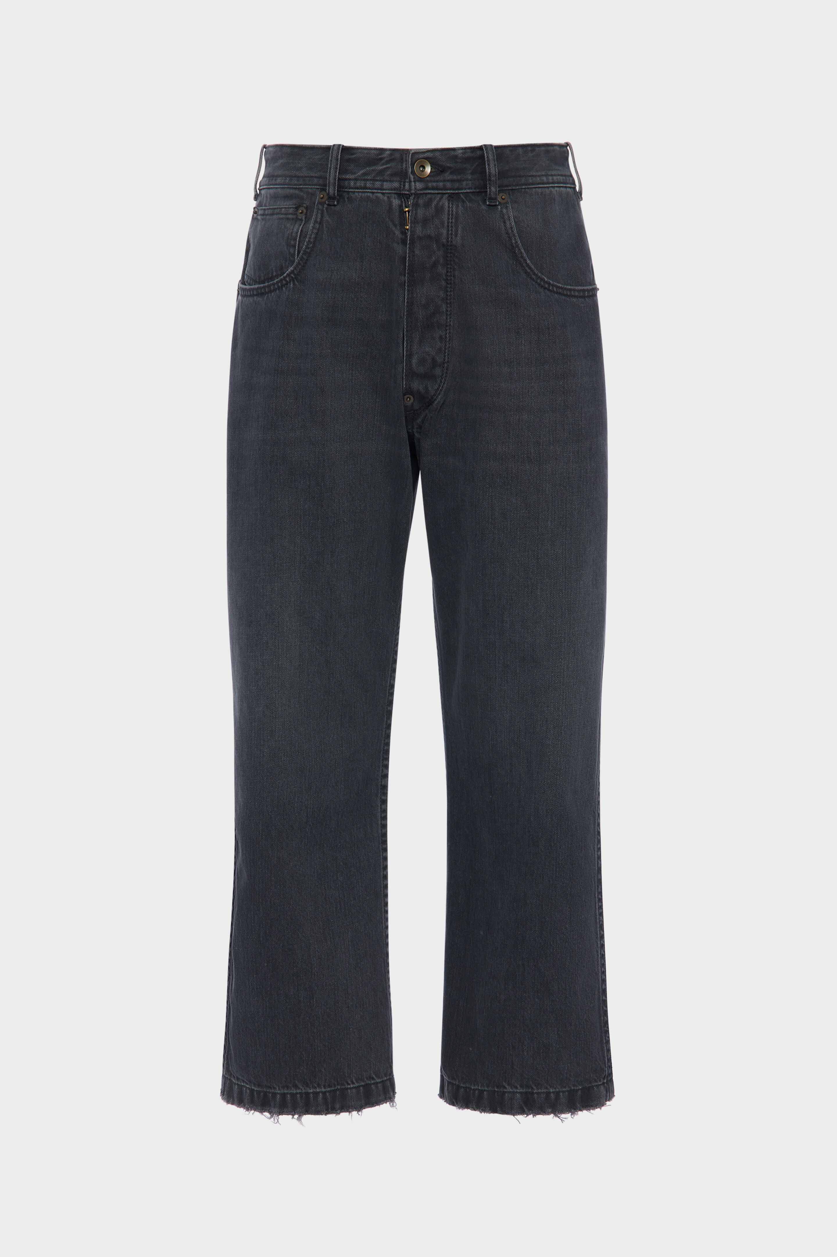 CROPPED DENIM TROUSERS