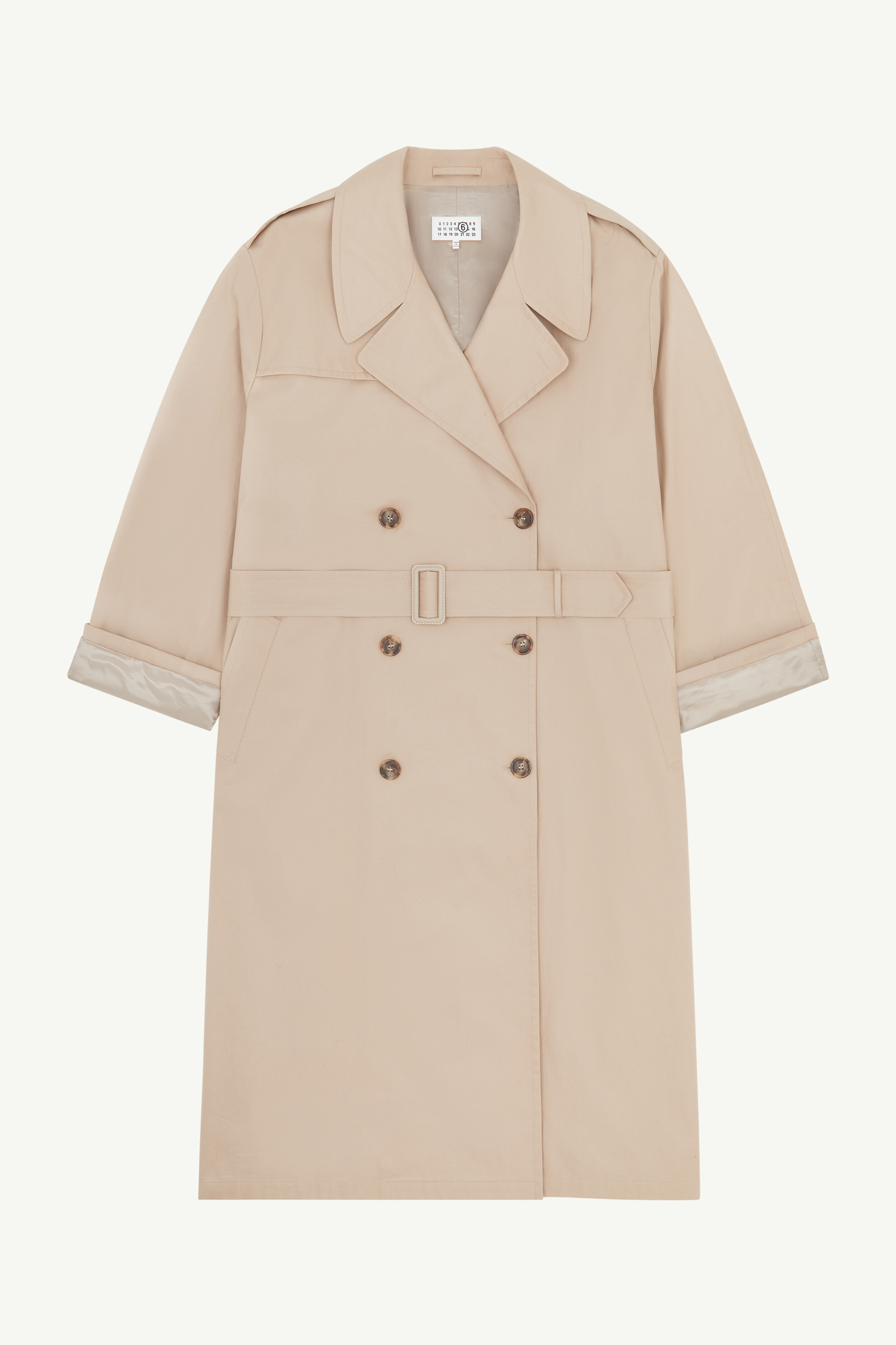 未使用 maison margiela 23aw トレンチコート mm6白タグ Women's Double Breasted Trench Coat | MM6