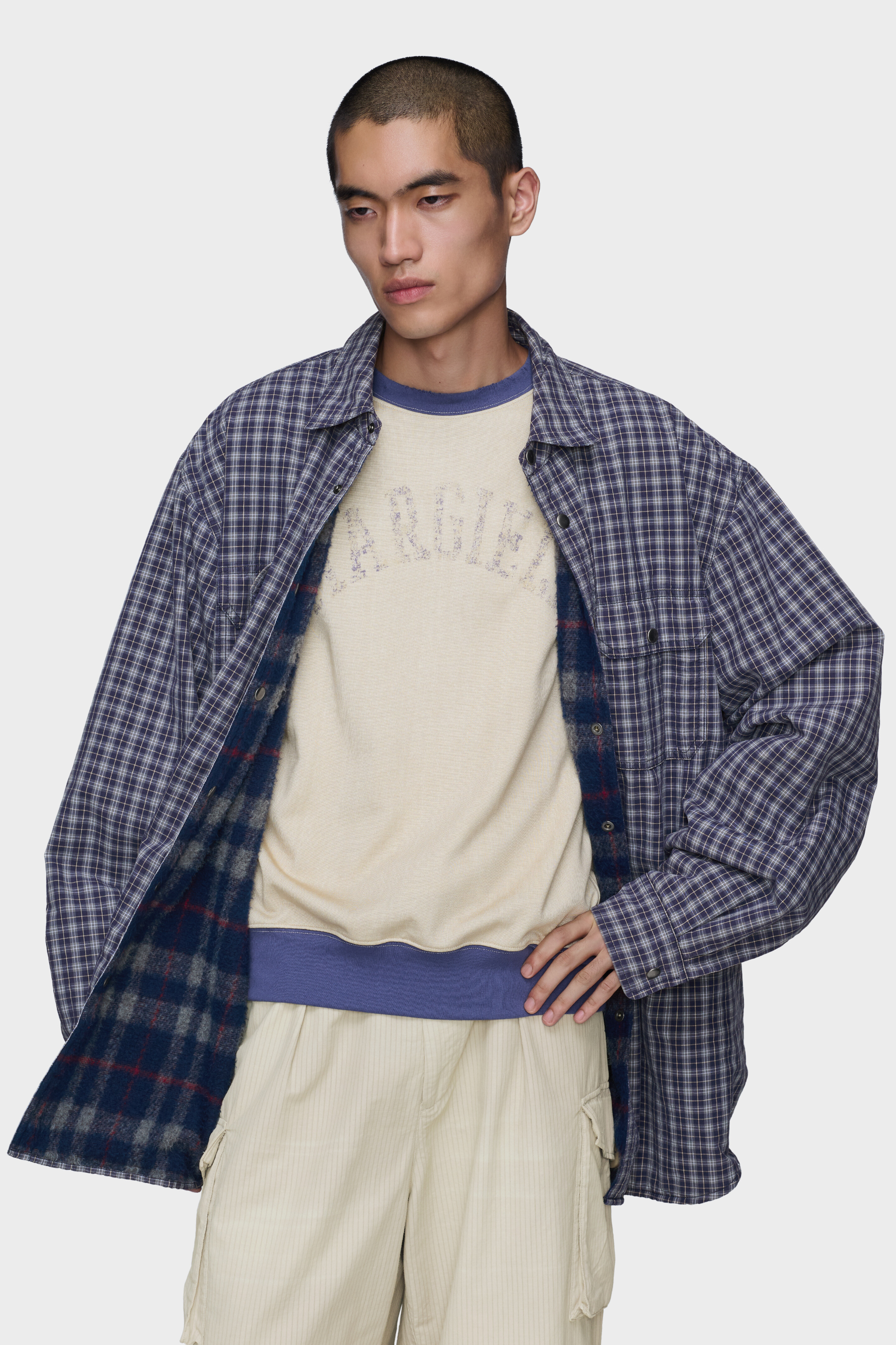 Reversible padded shirt