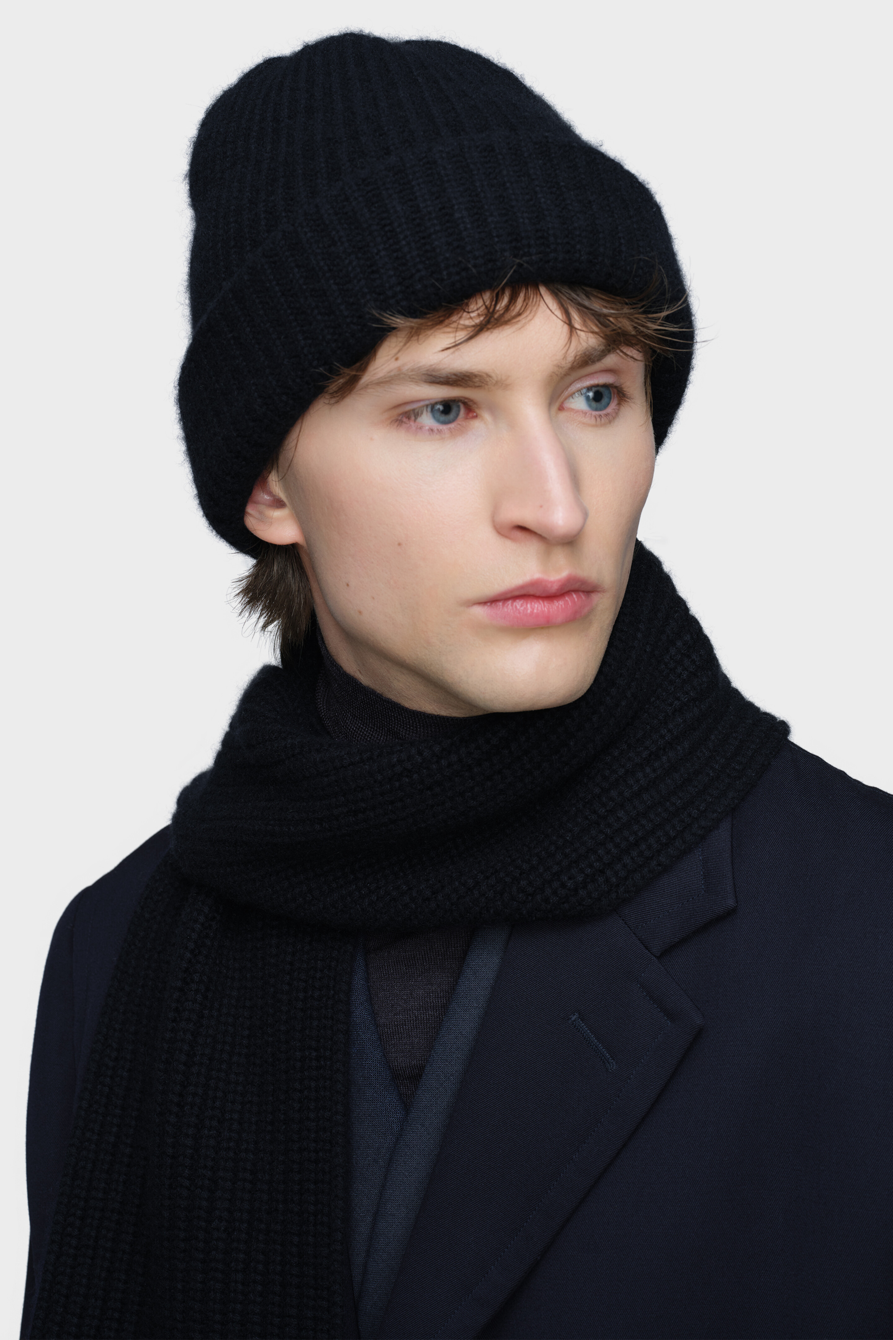 Dark Blue Cashmere beanie | Maison Margiela Official