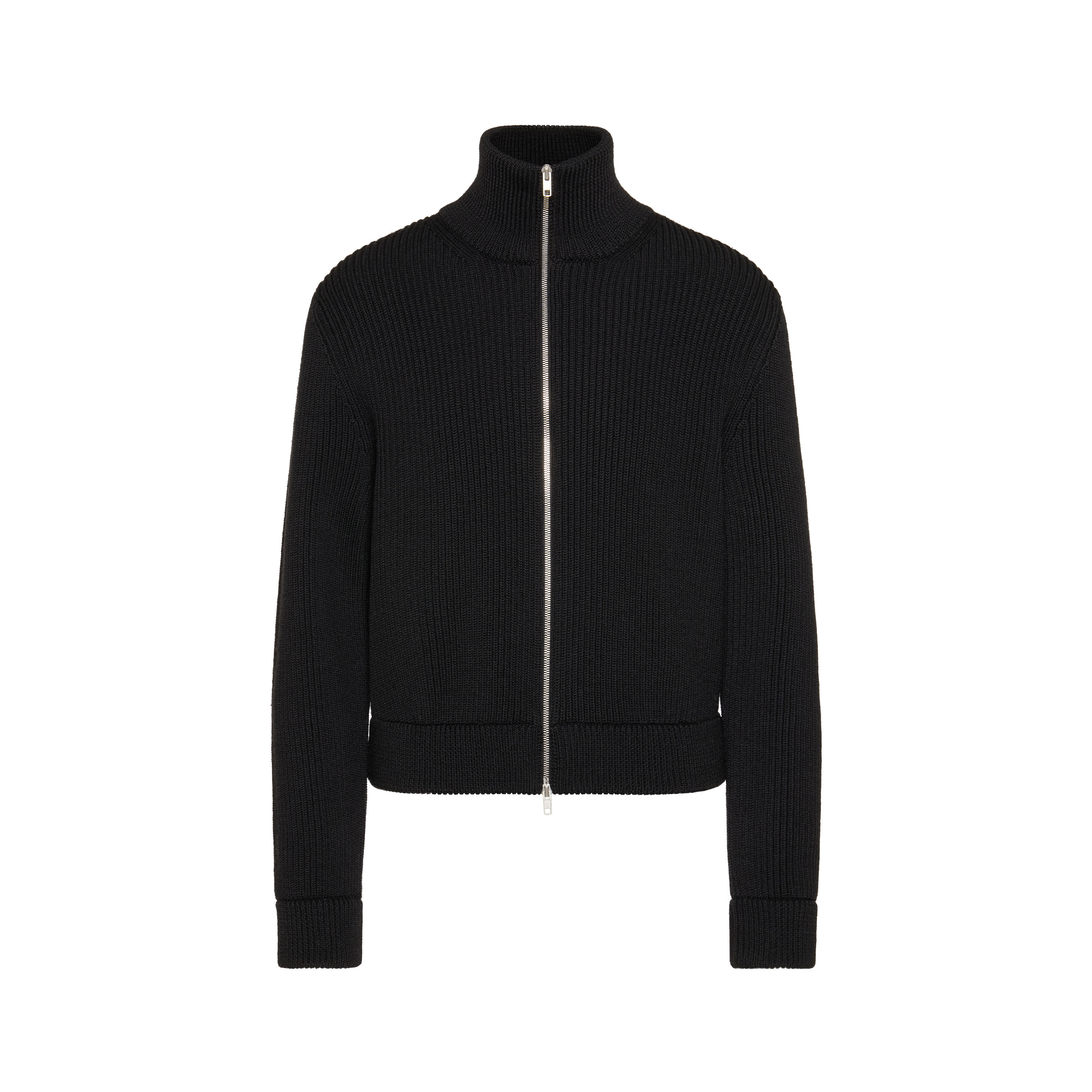 Wool knit jacket