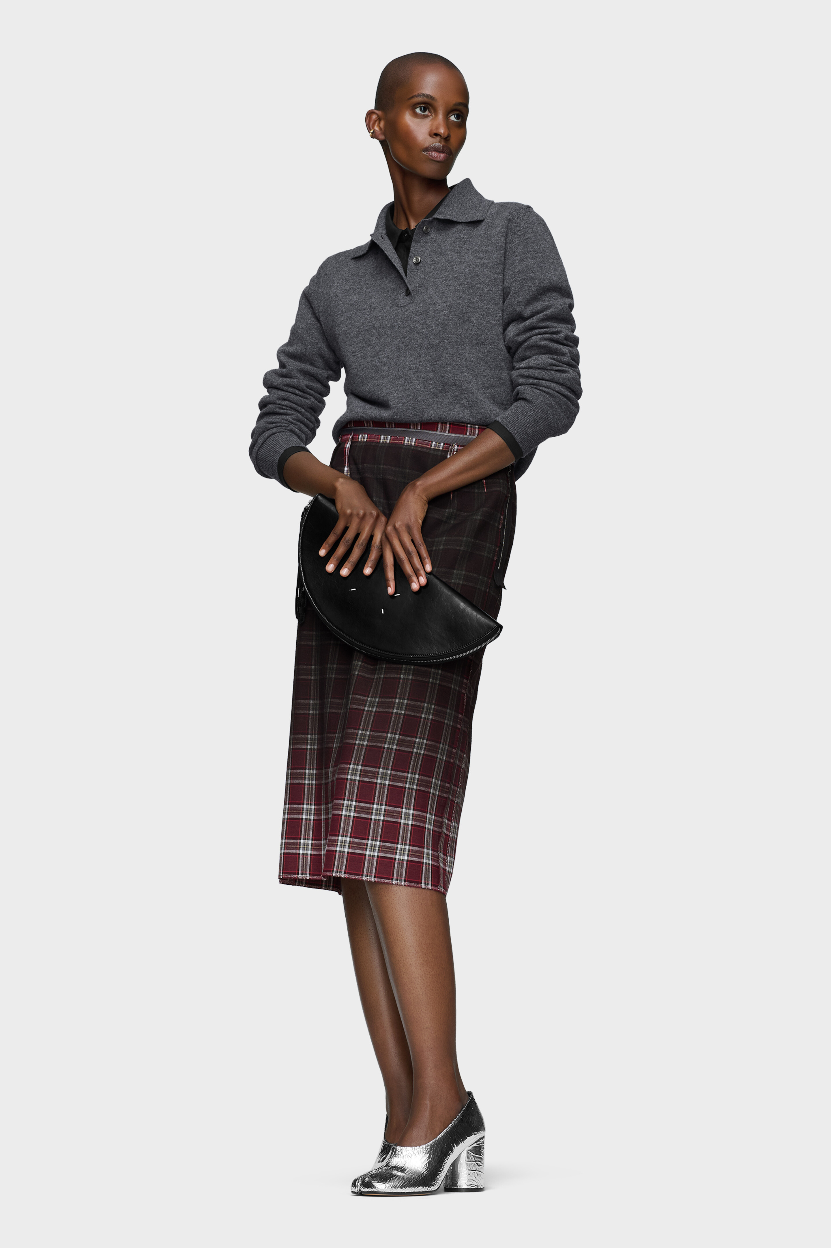 Dark grey Polo Knit Top | Maison Margiela Official