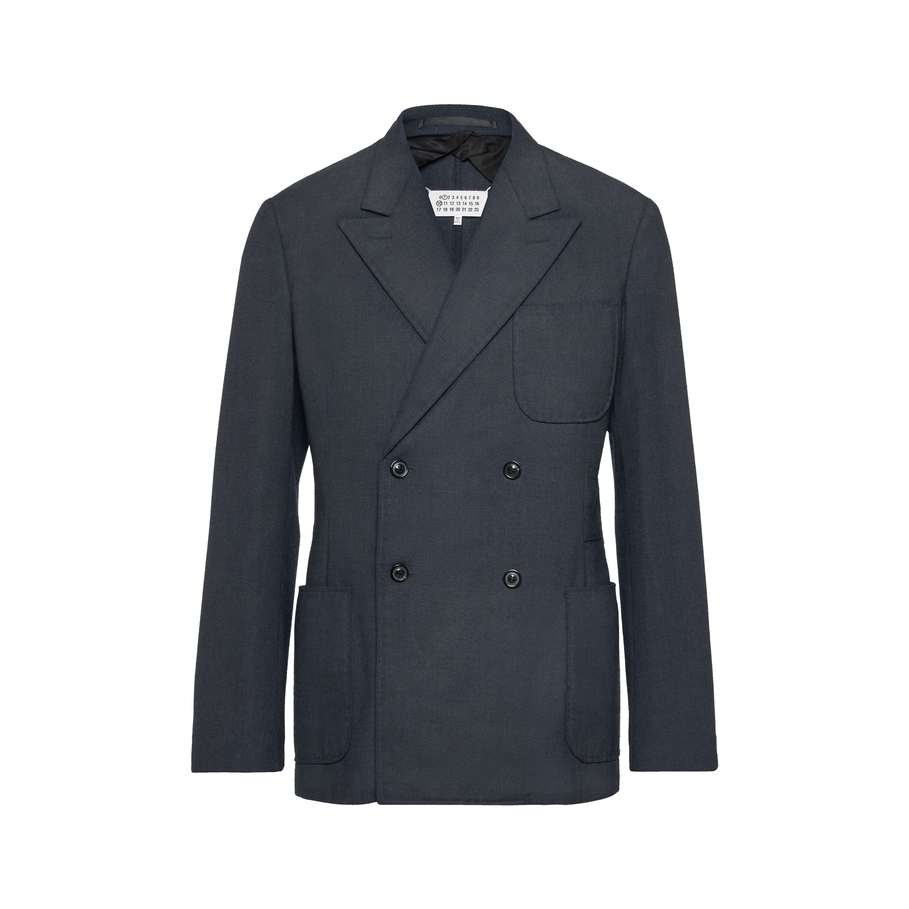 23ss maison margiela ウールブレザー　38 Men's Blue Wool Blazer | Maison Margiela