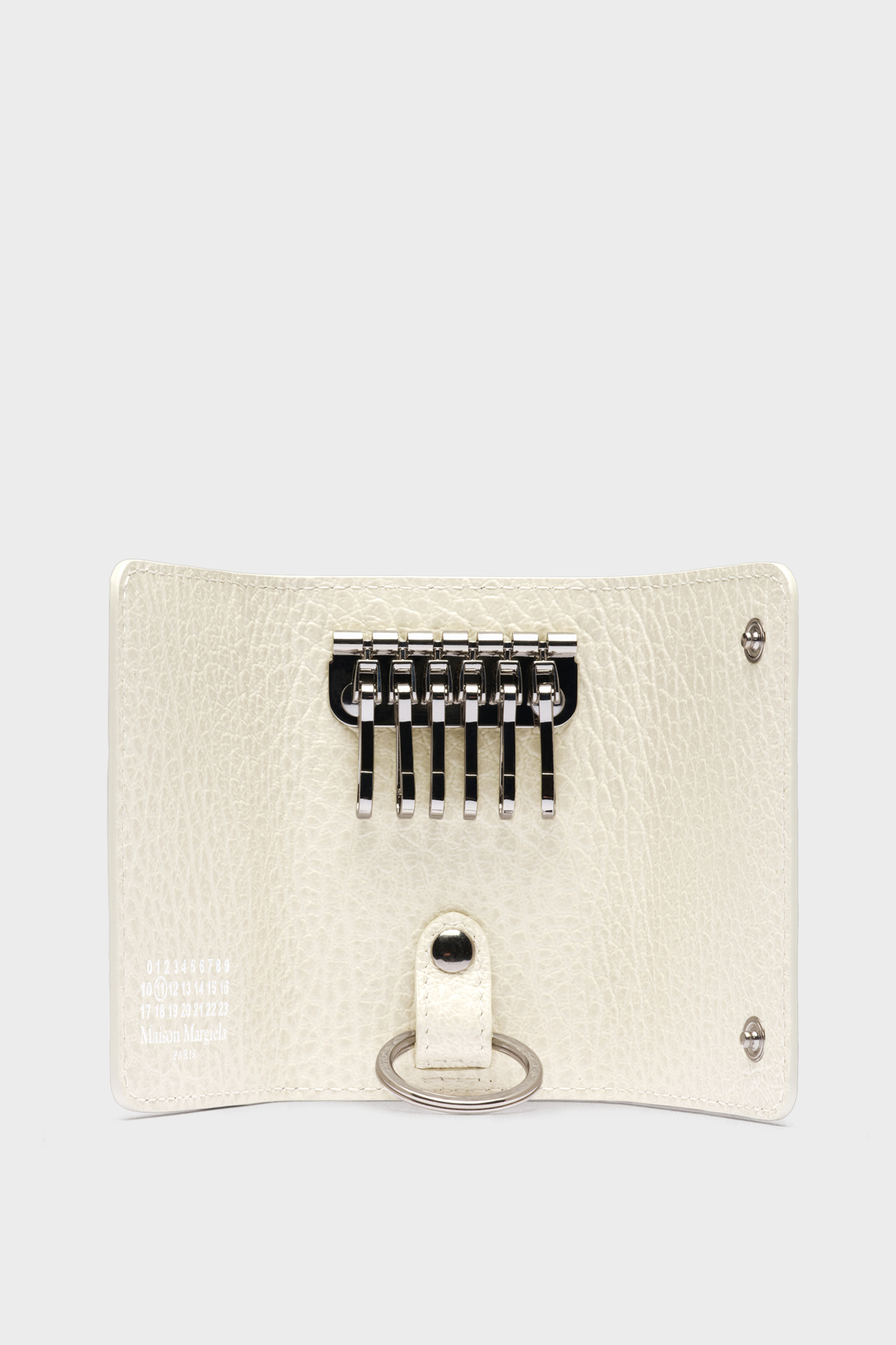 White Leather Clip Wallet | Maison Margiela