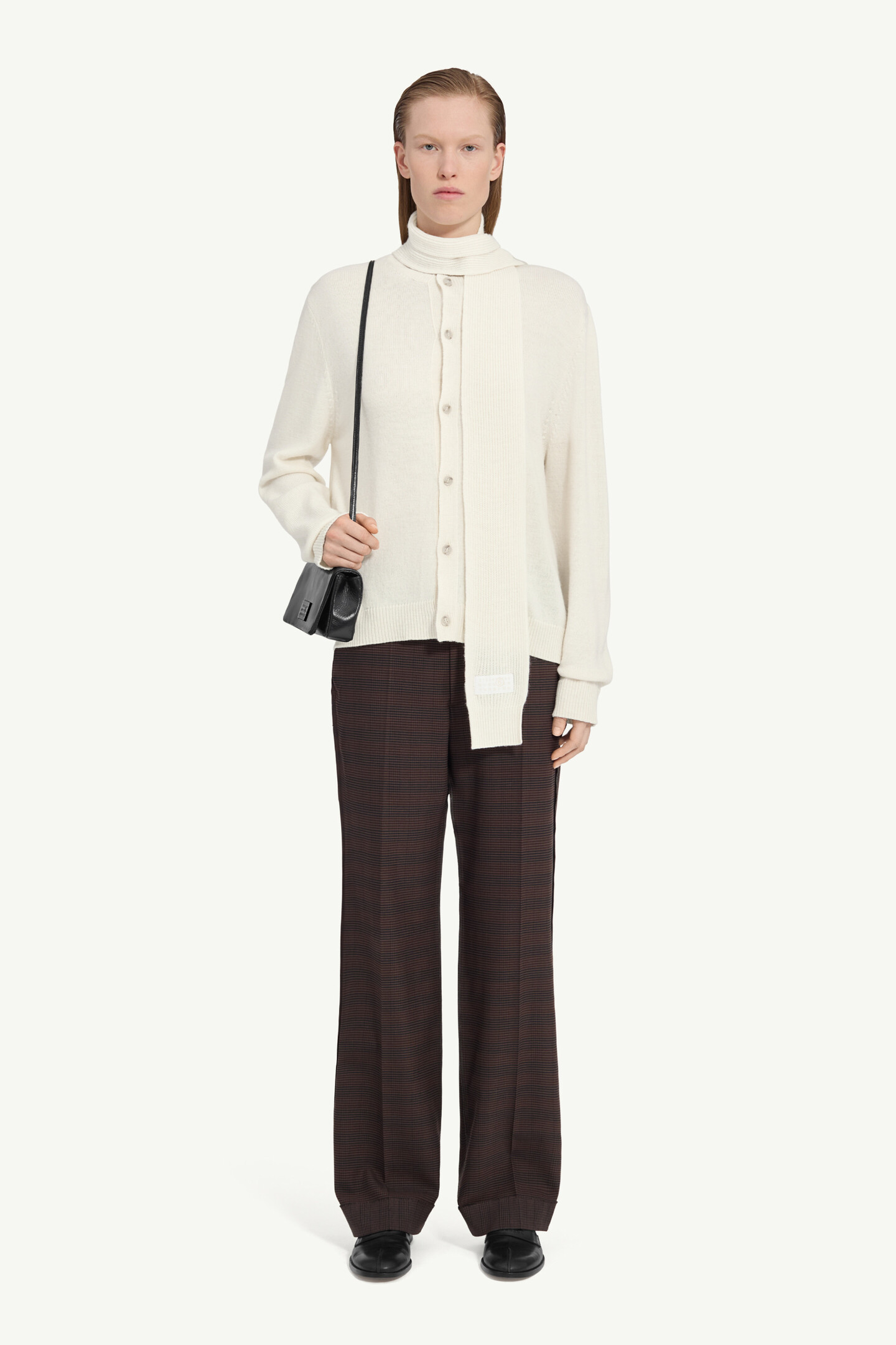 White Scarf cardigan | MM6 Official
