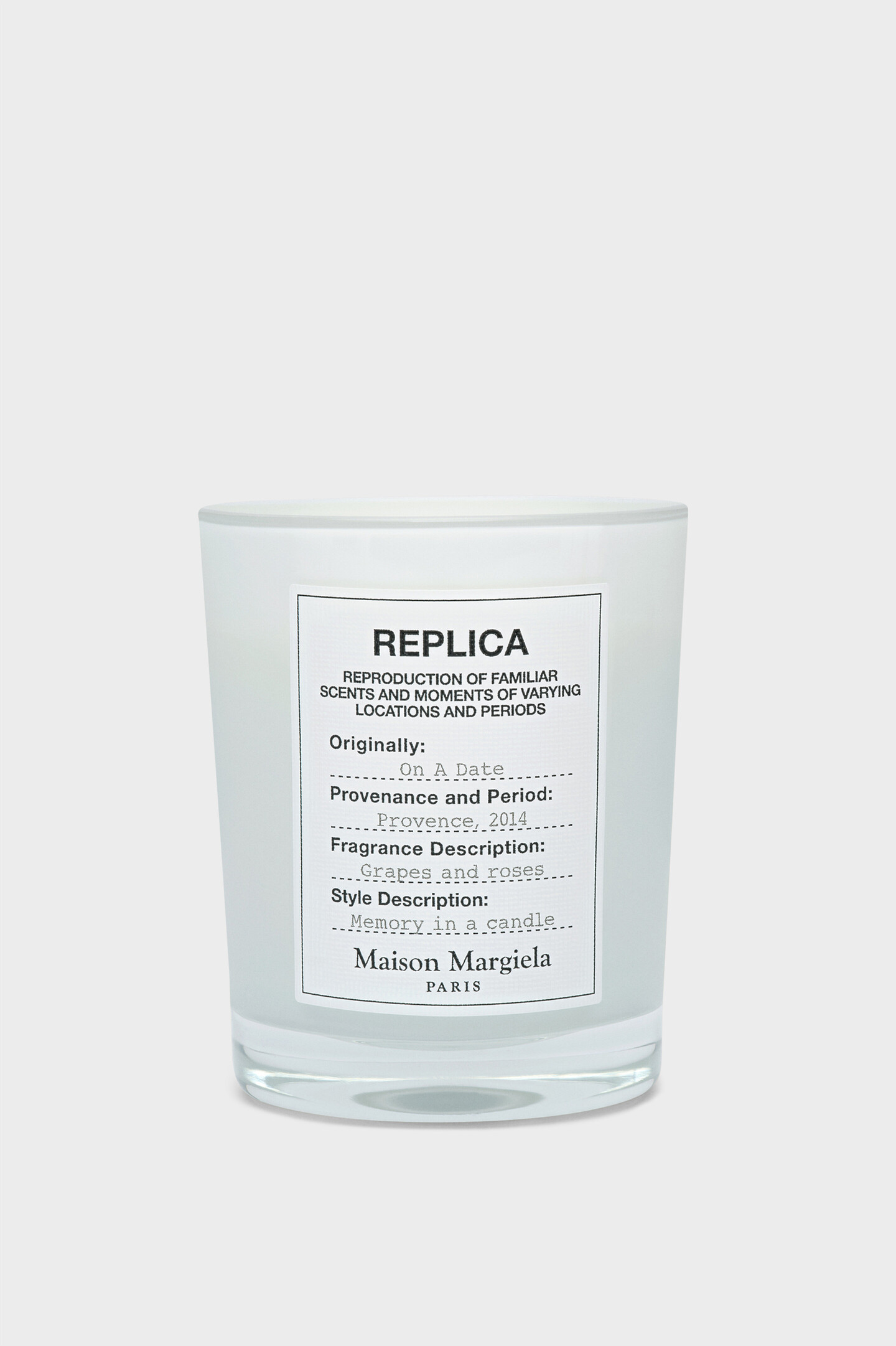Replica On A Date Candle | Maison Margiela