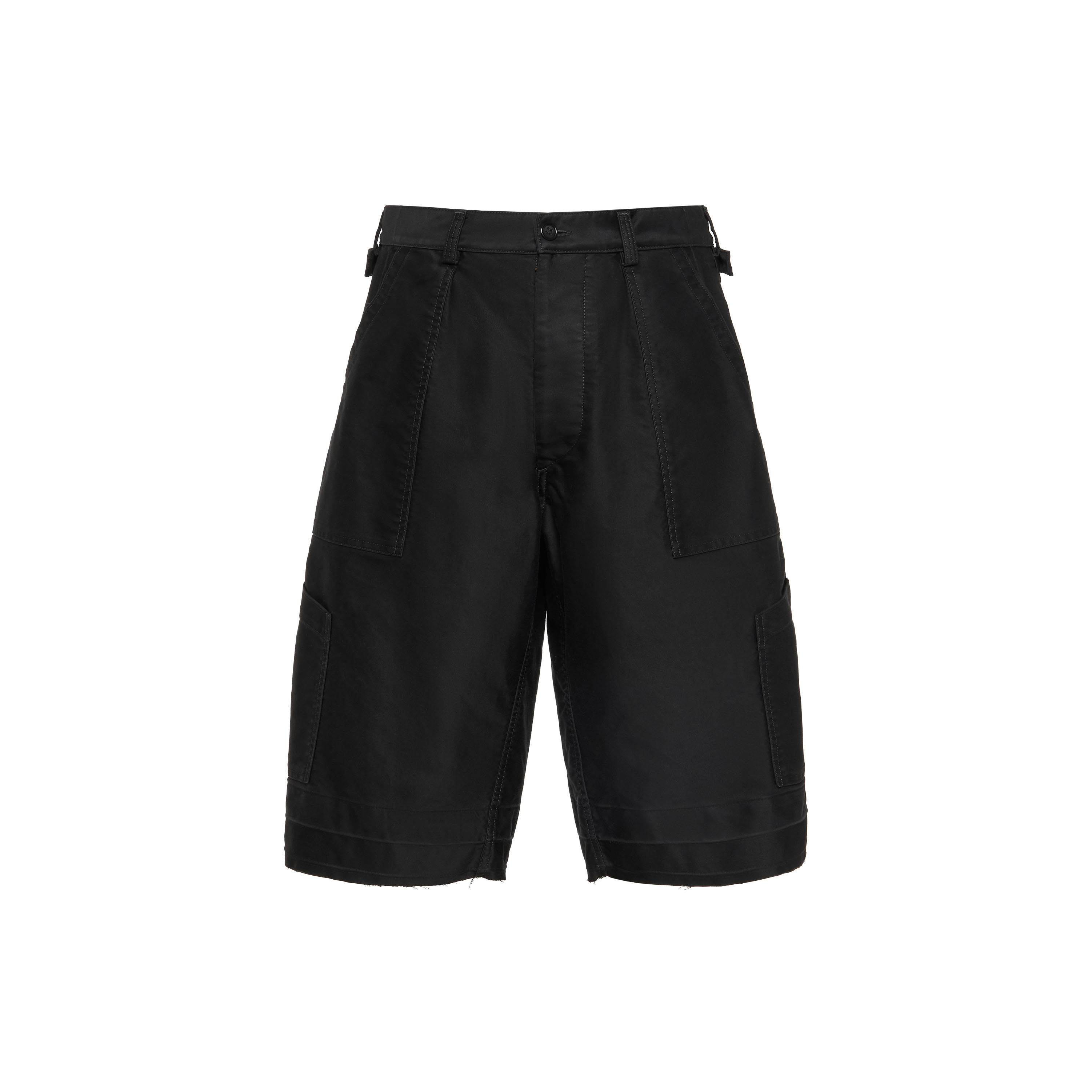 Men's Black Cotton Utility Shorts | Maison Margiela