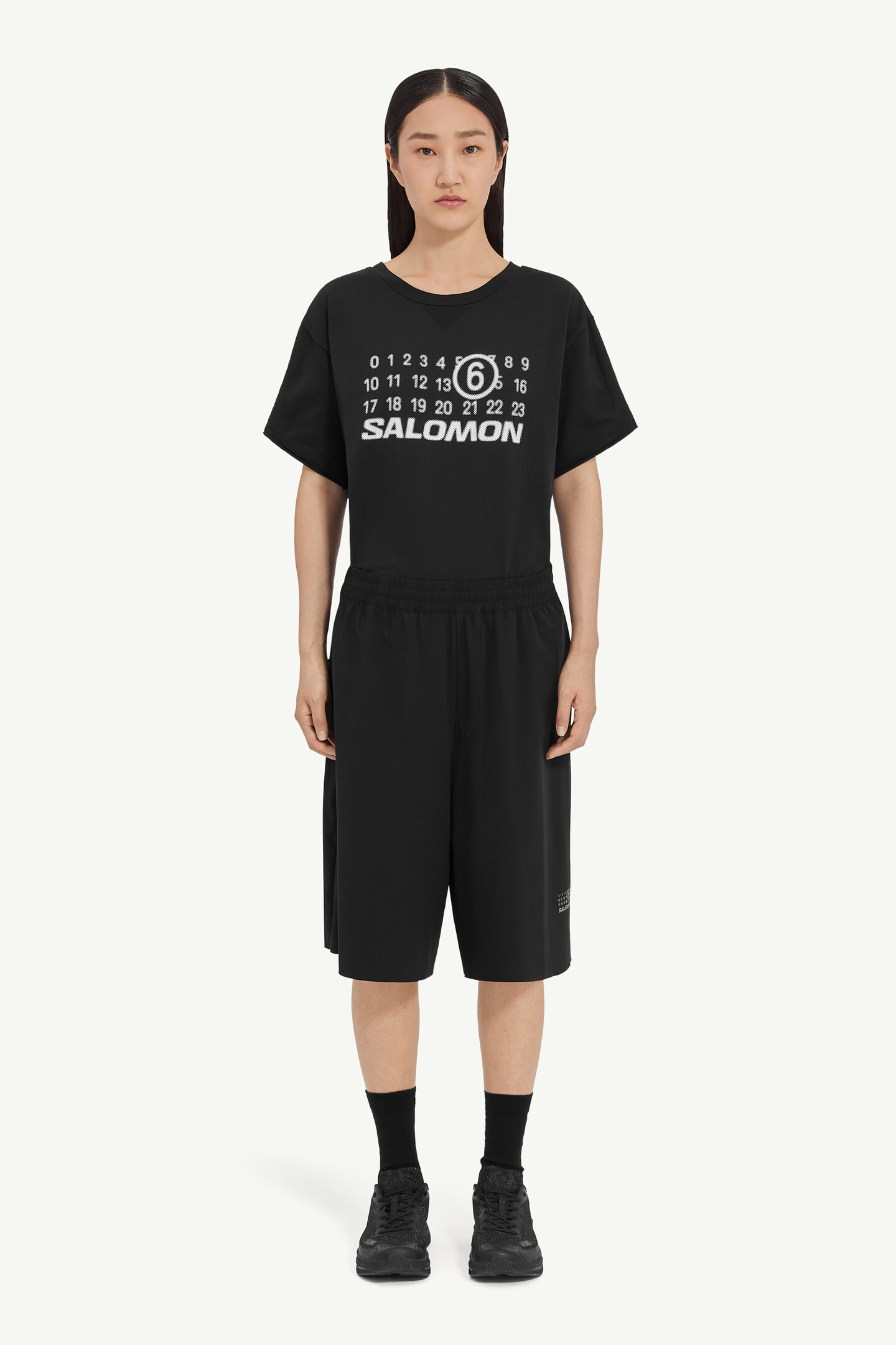 Black MM6 x Salomon Running shorts | MM6 Official